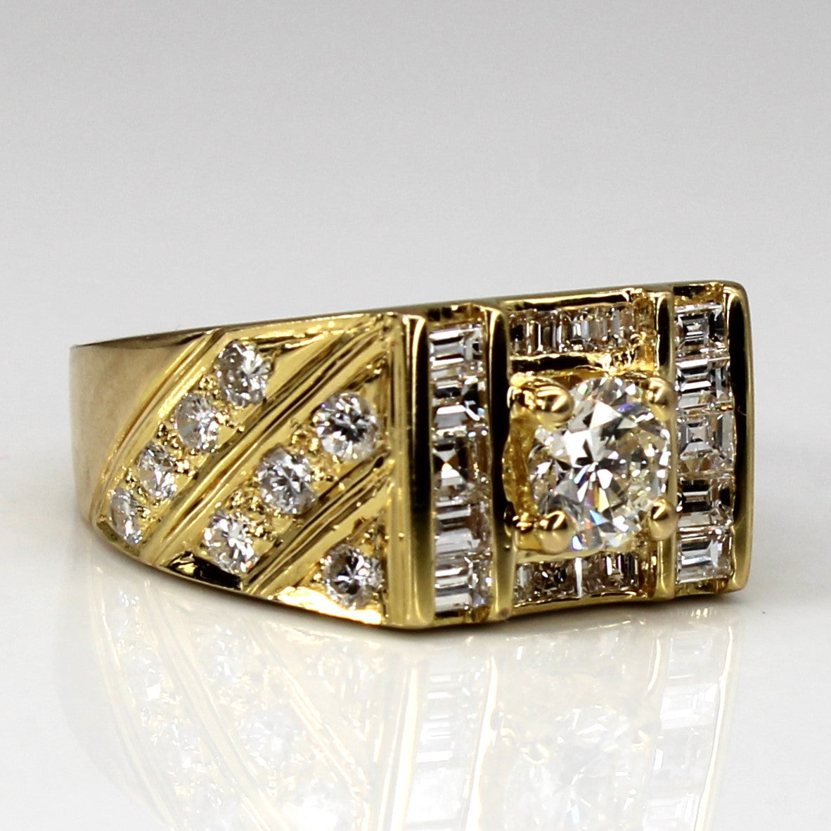 Multi Diamond Yellow Gold Ring | 1.81ctw VS1 H/I | SZ 8.5 |