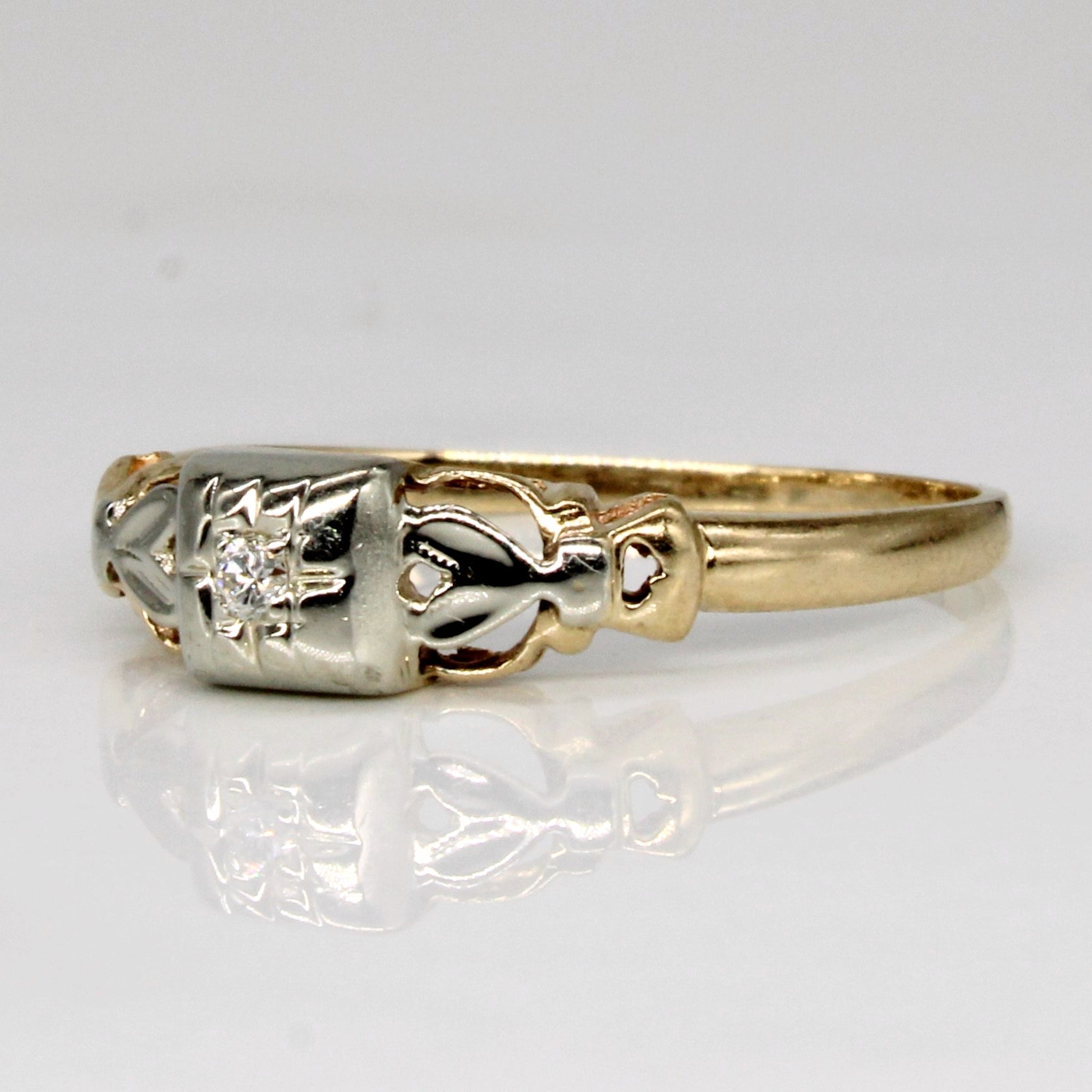Illusion Set Diamond Ring | 0.02ct | SZ 6.25 |