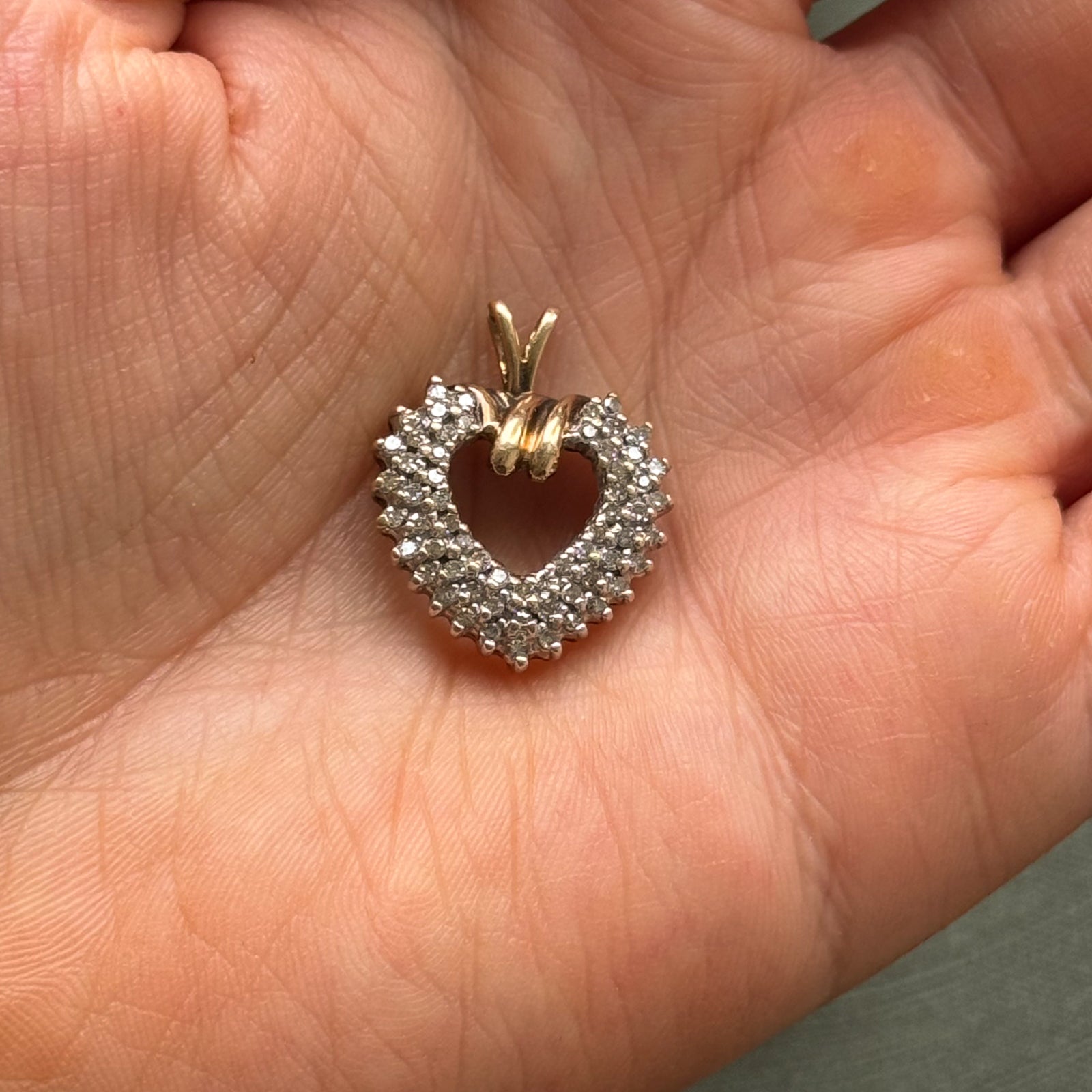 10k Diamond Heart Pendant | 0.55ctw |