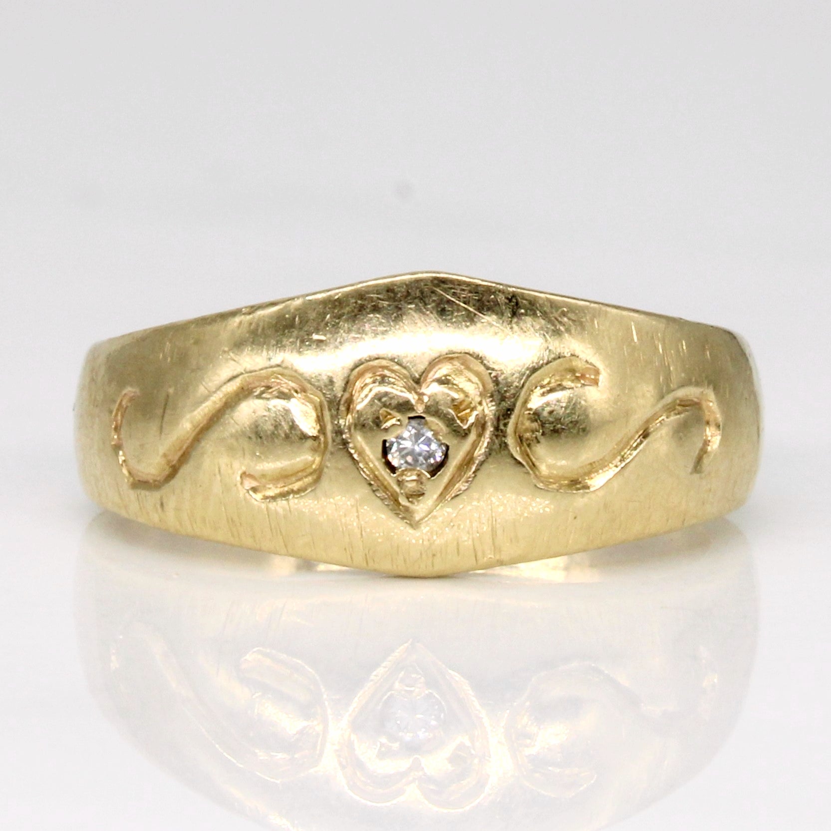 Diamond Heart Ring | 0.01ct | SZ 5 |