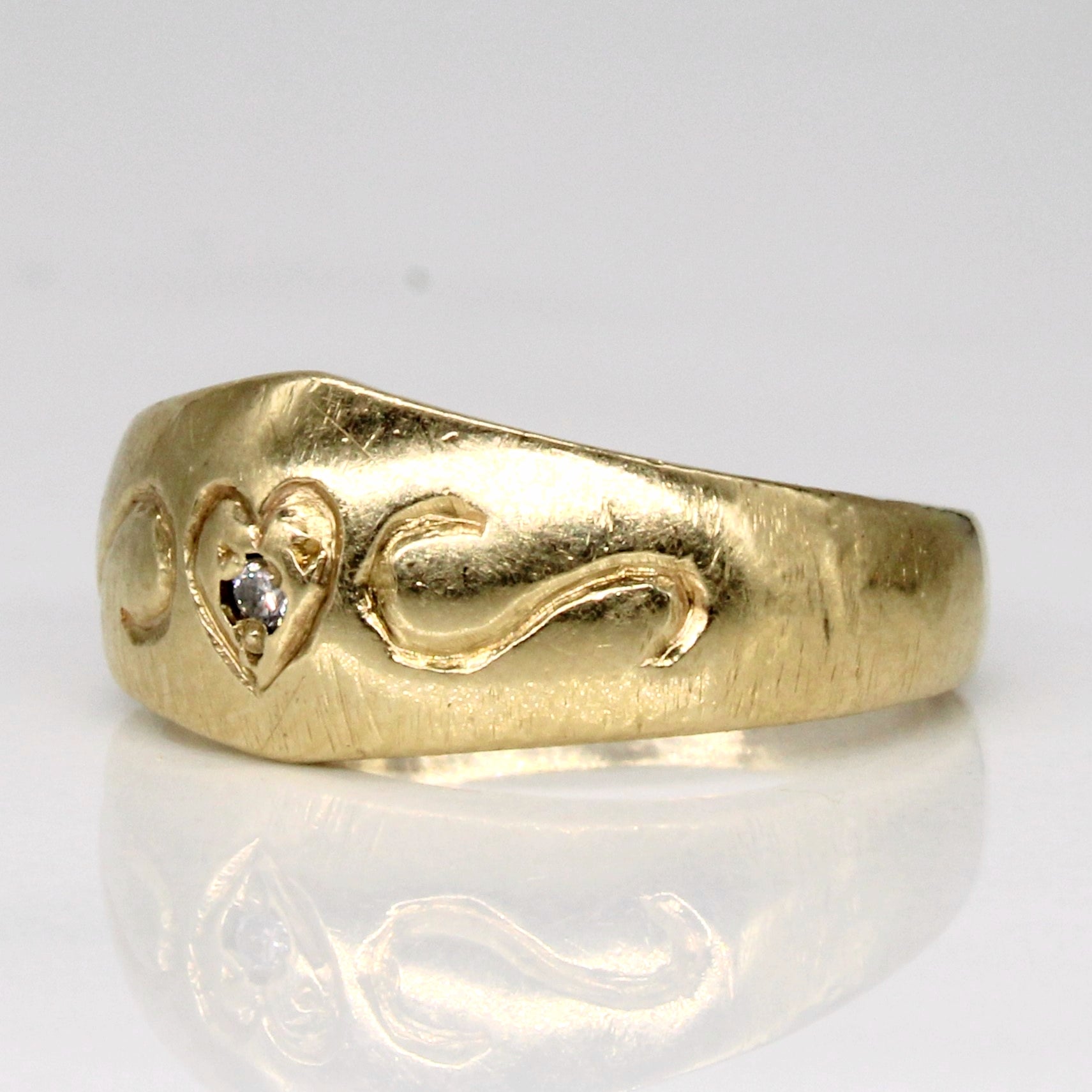 Diamond Heart Ring | 0.01ct | SZ 5 |