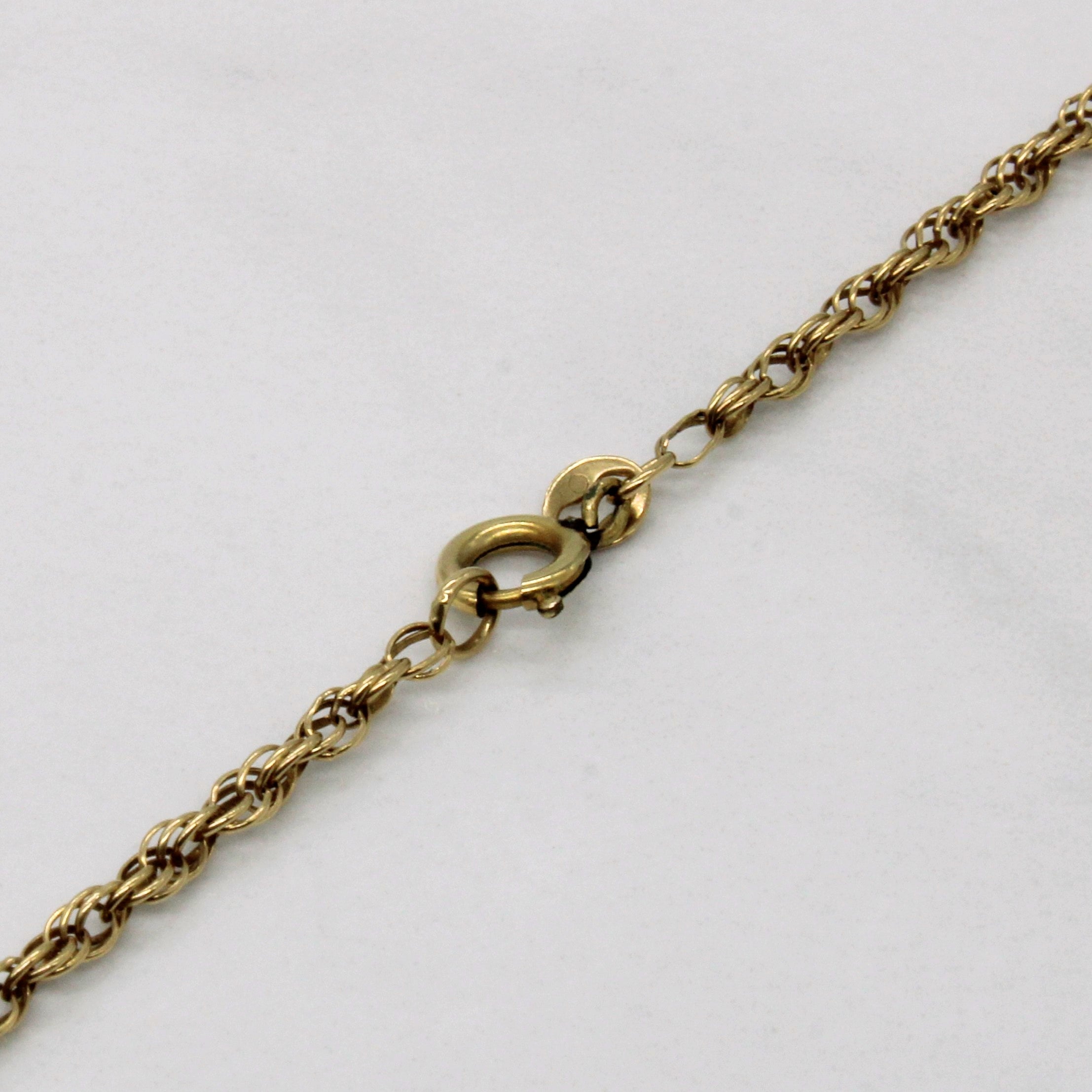 10k Yellow Gold Rope Chain | 21" |
