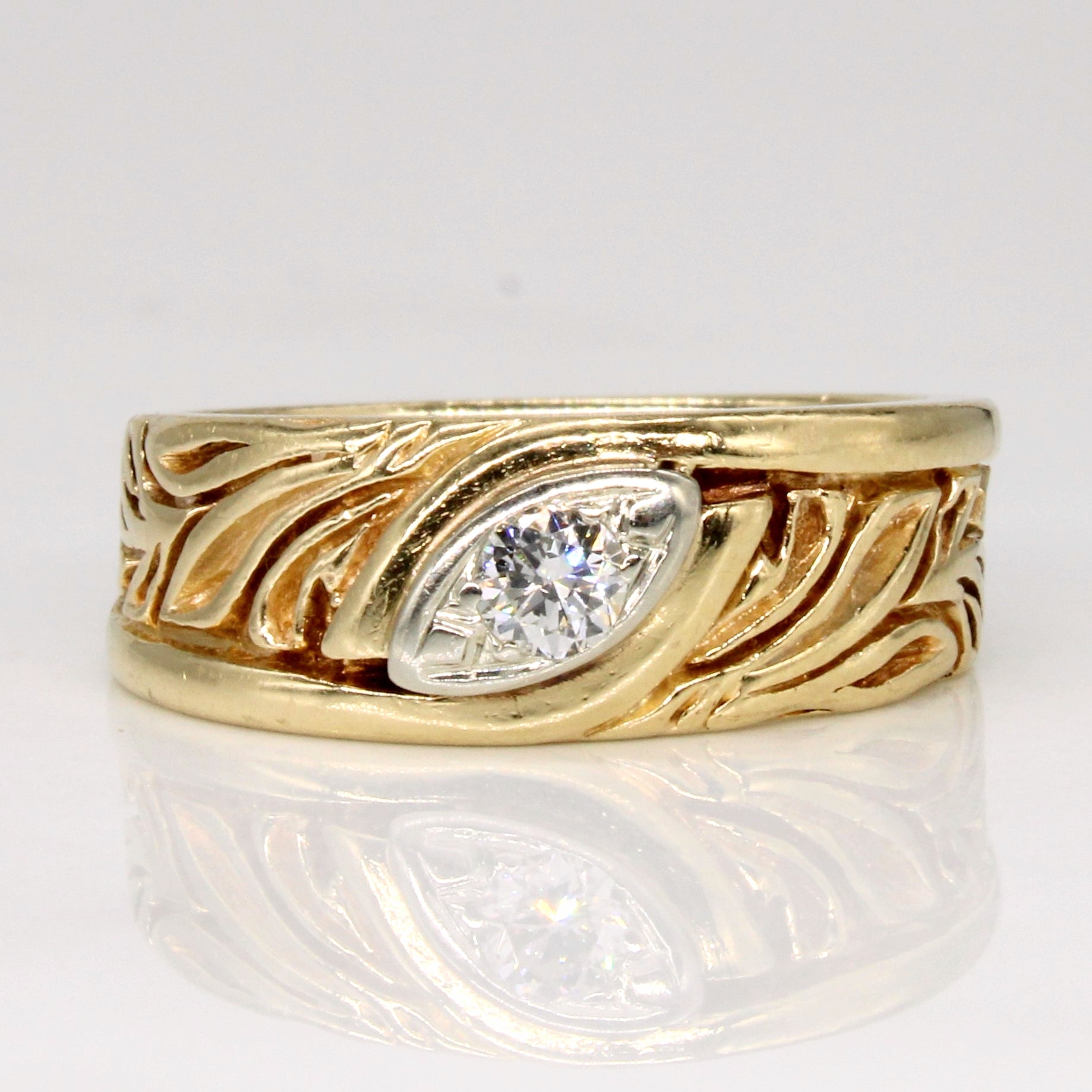 Ornate Diamond Ring | 0.15ct | SZ 6.25 |
