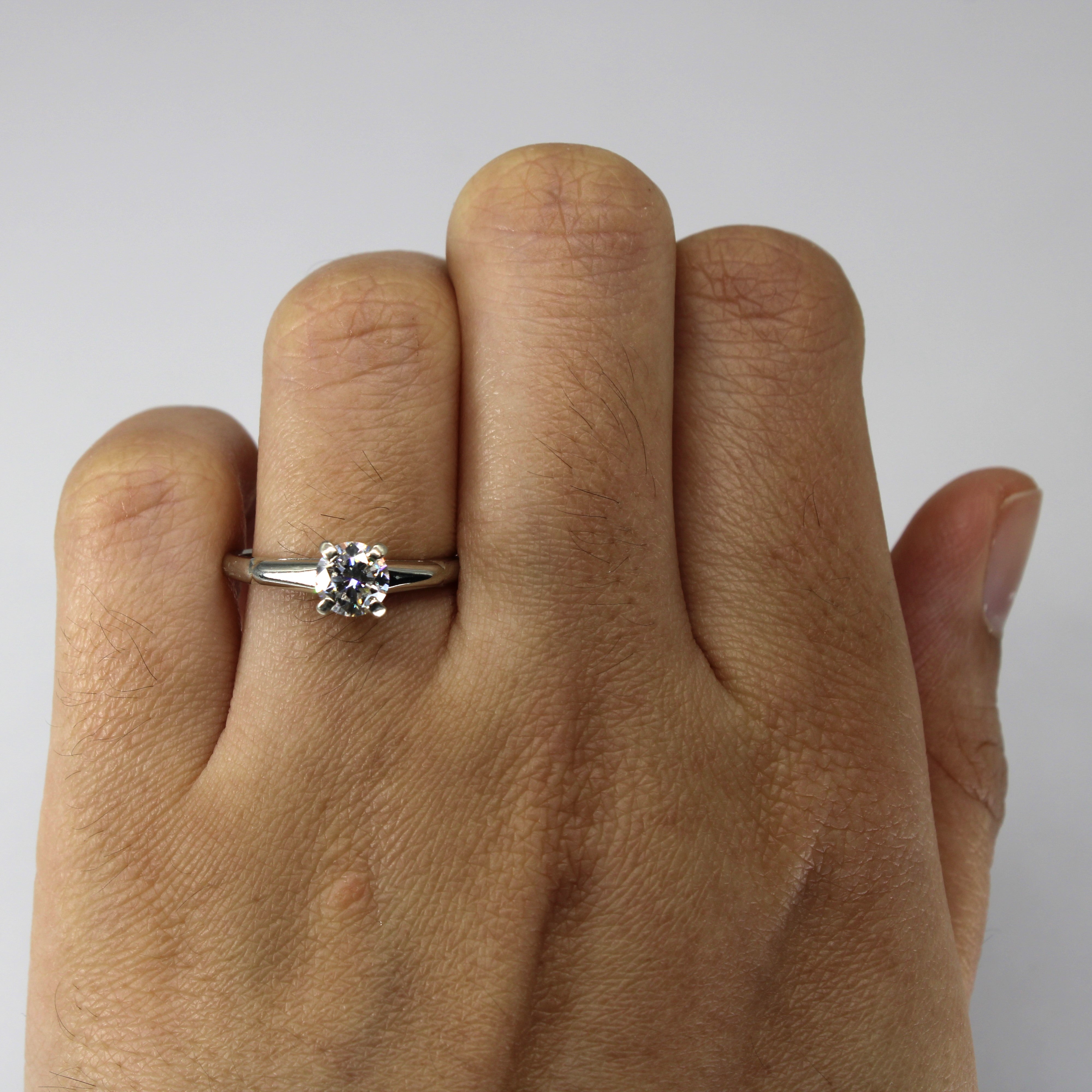 Solitaire Diamond Ring | 0.64ct SI1 G/H | SZ 6.5 |