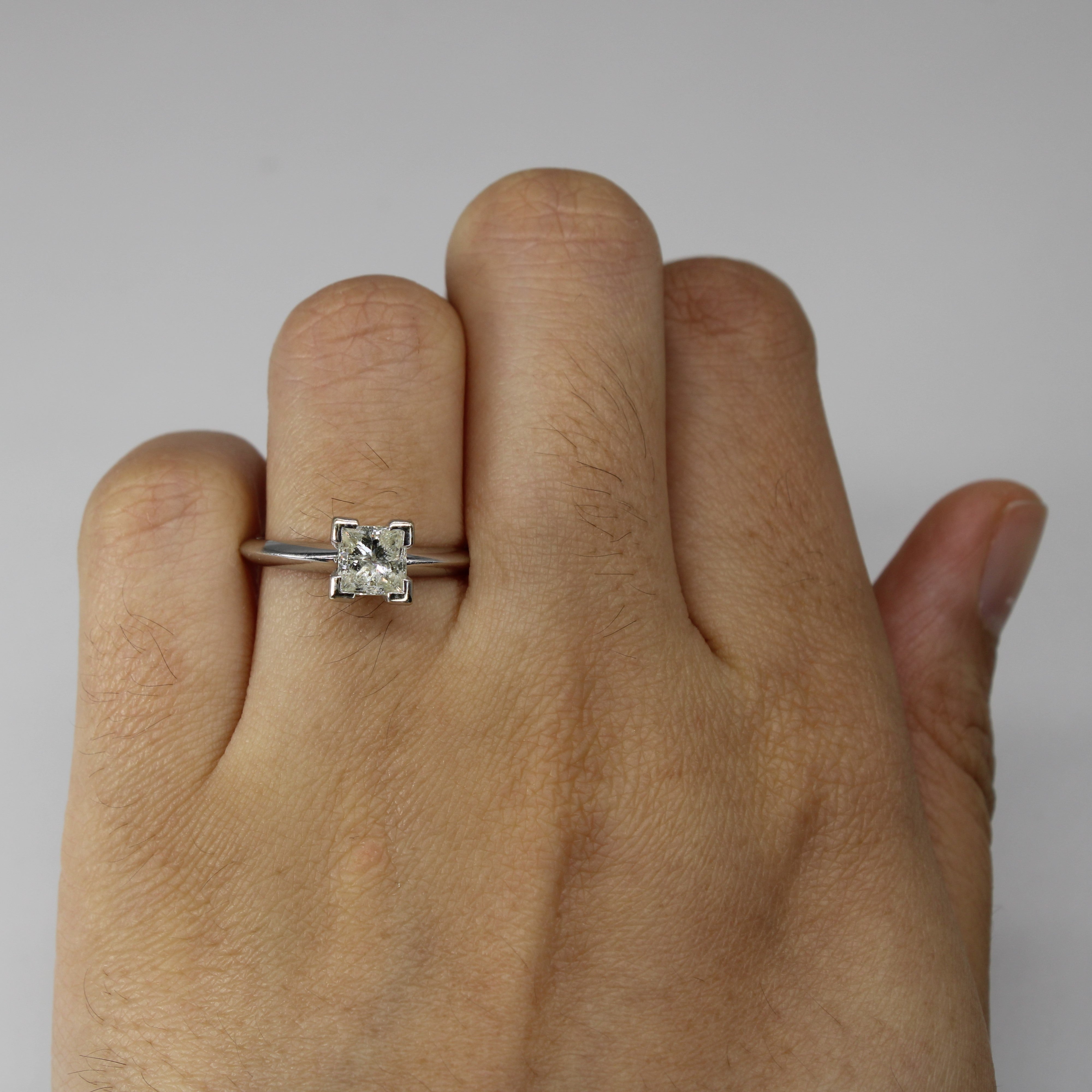 Solitaire Princess Diamond Ring | 1.00ct I1/I2 L/M | SZ 6.5 |