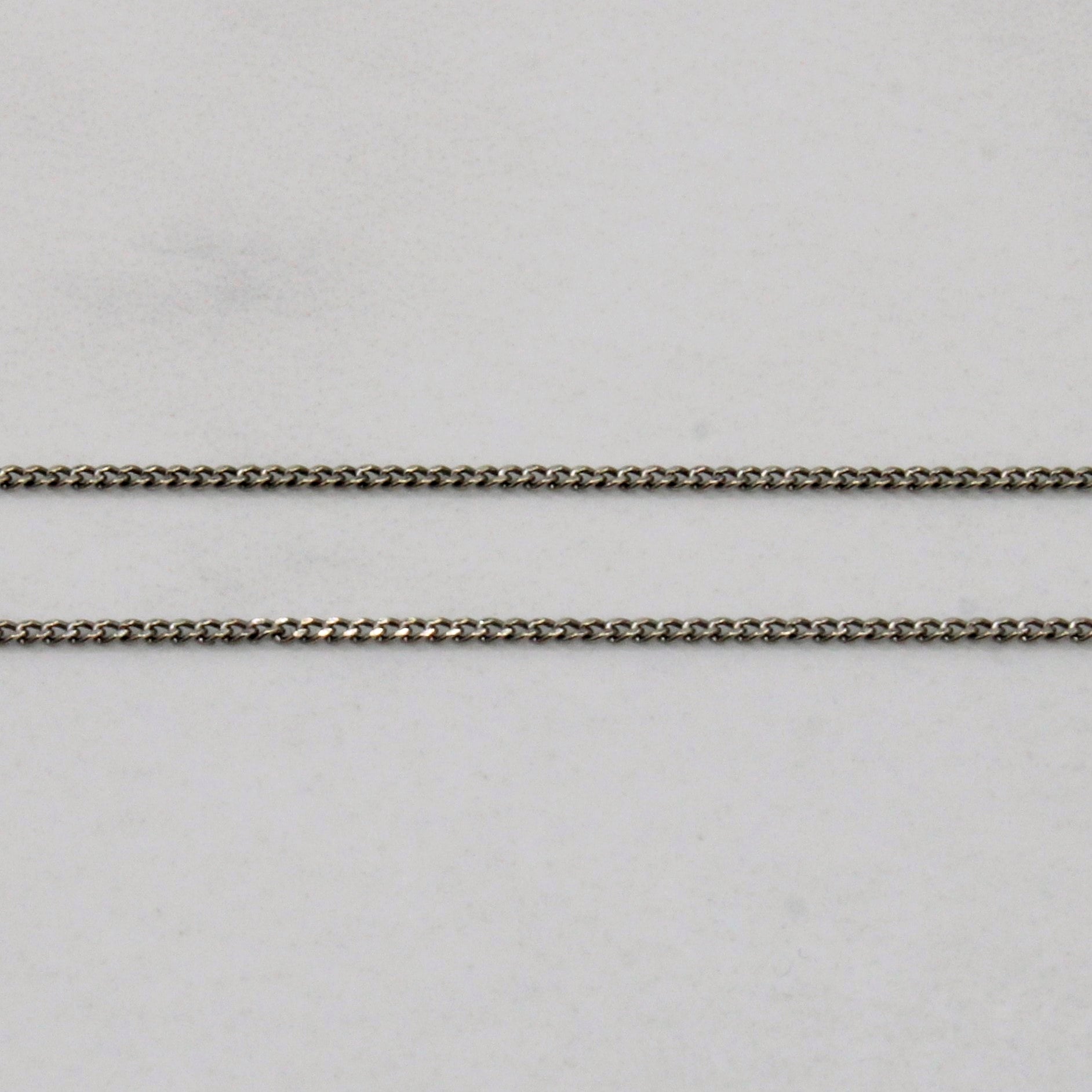 Chaîne en or blanc 14 carats | 19" |