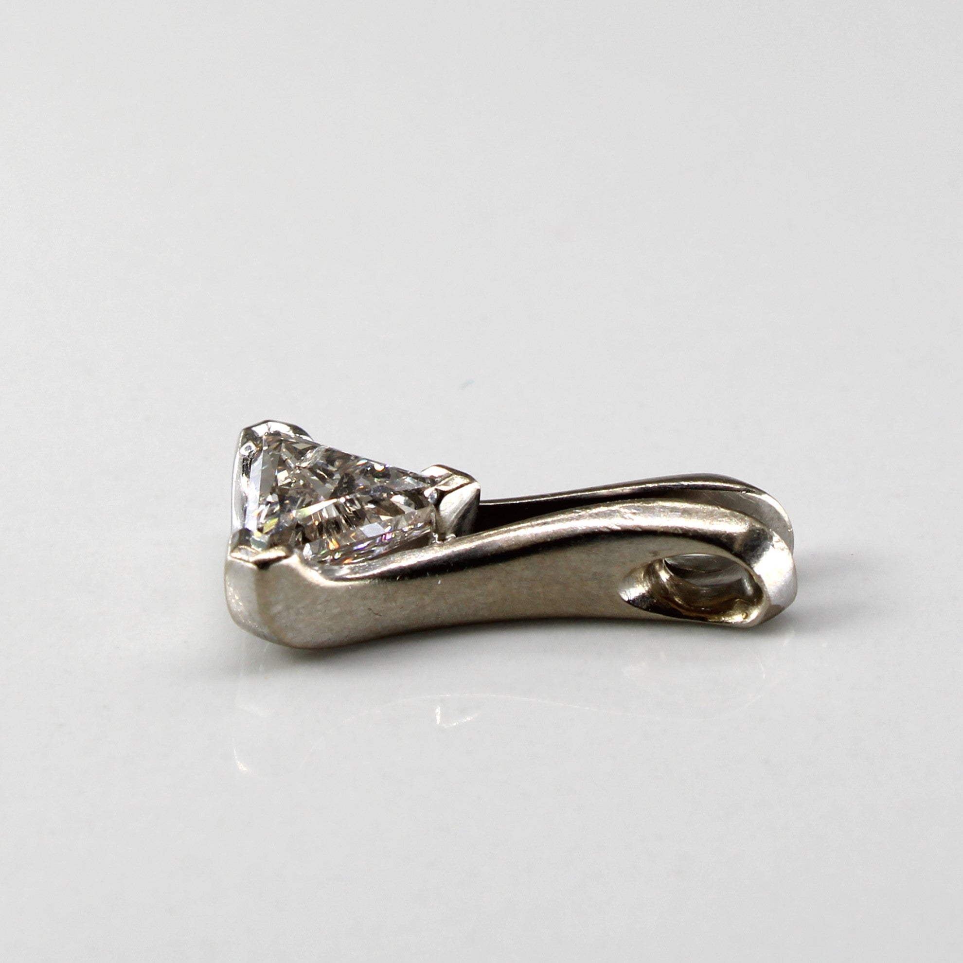 Trilliant Diamond Drop Pendant | 0.90ct |