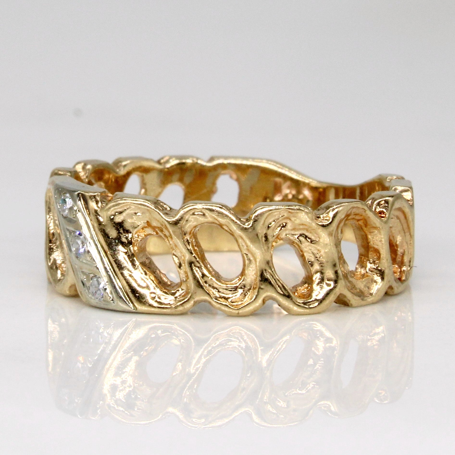 Diamond Waterfall Ring | 0.03ctw | SZ 6.75 |