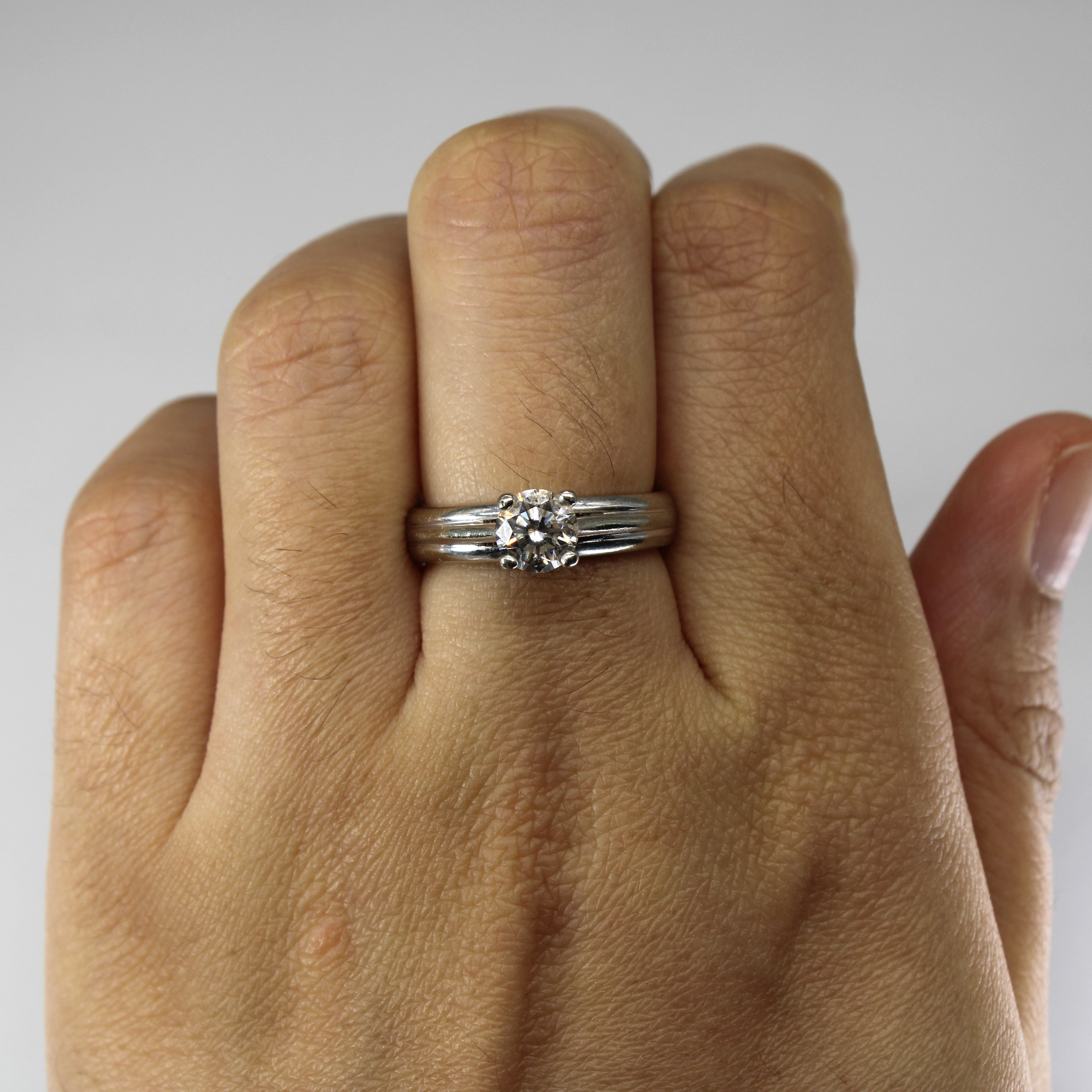 Prong Set Diamond Engagement Ring | 0.80ct I1 J | SZ 6 |