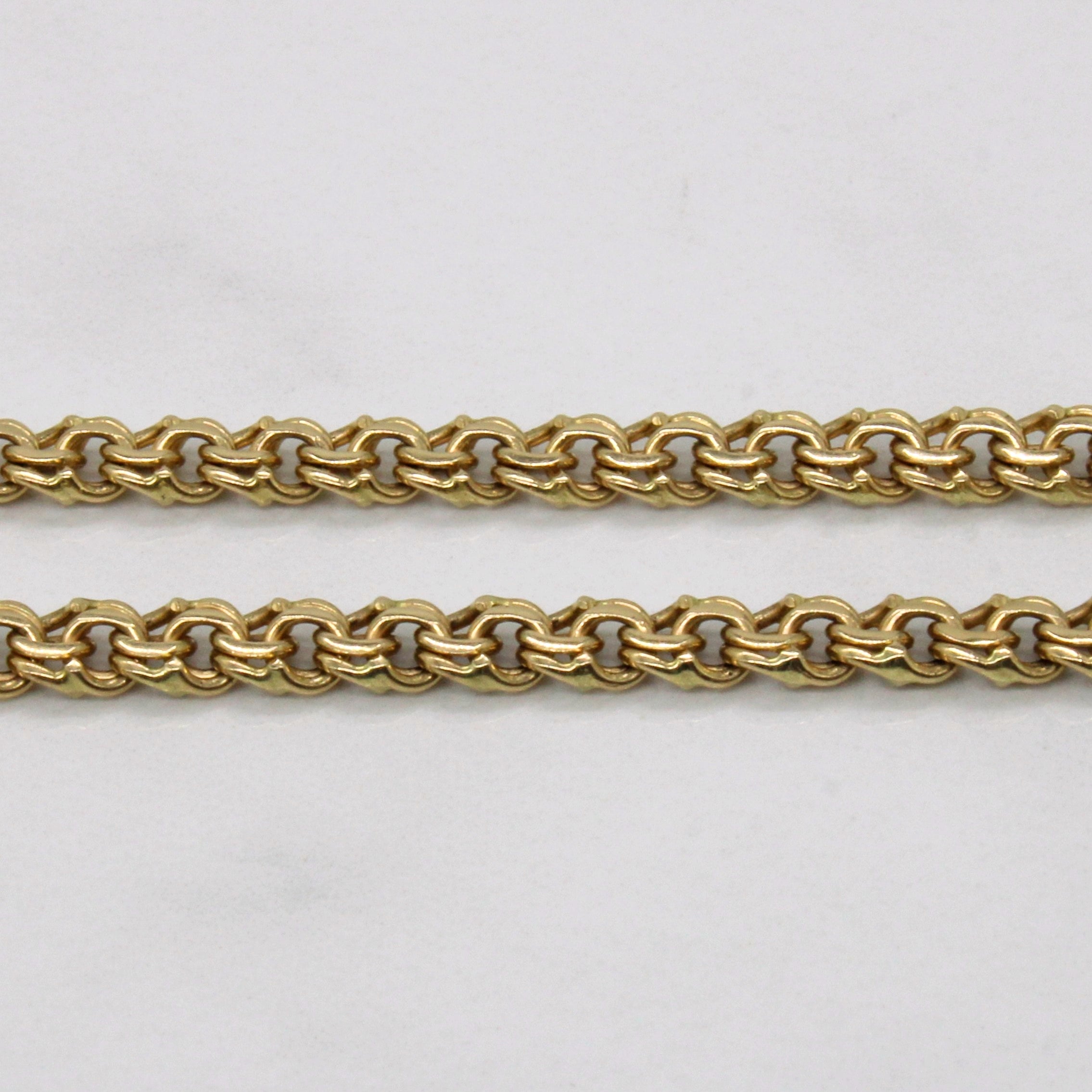 14k Yellow Gold Flat Link Chain | 36" |