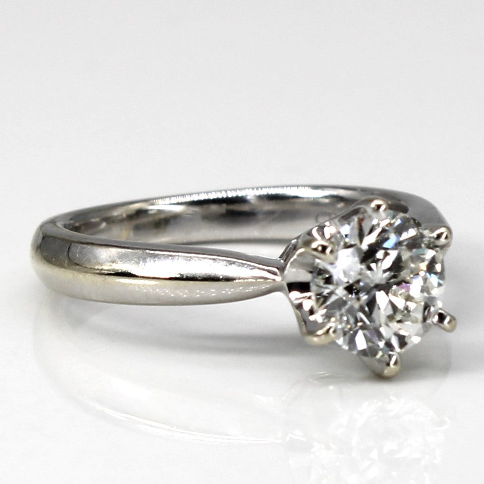 Six Prong Solitaire Diamond Ring | 0.90ct SI2/I1 I/J | SZ 3.5 |