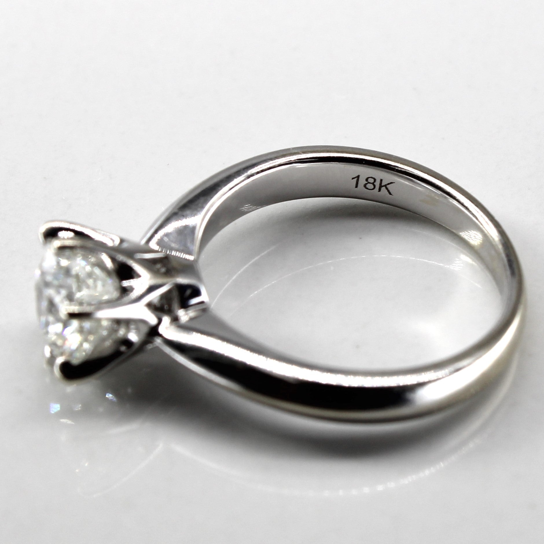Six Prong Solitaire Diamond Ring | 0.90ct SI2/I1 I/J | SZ 3.5 |