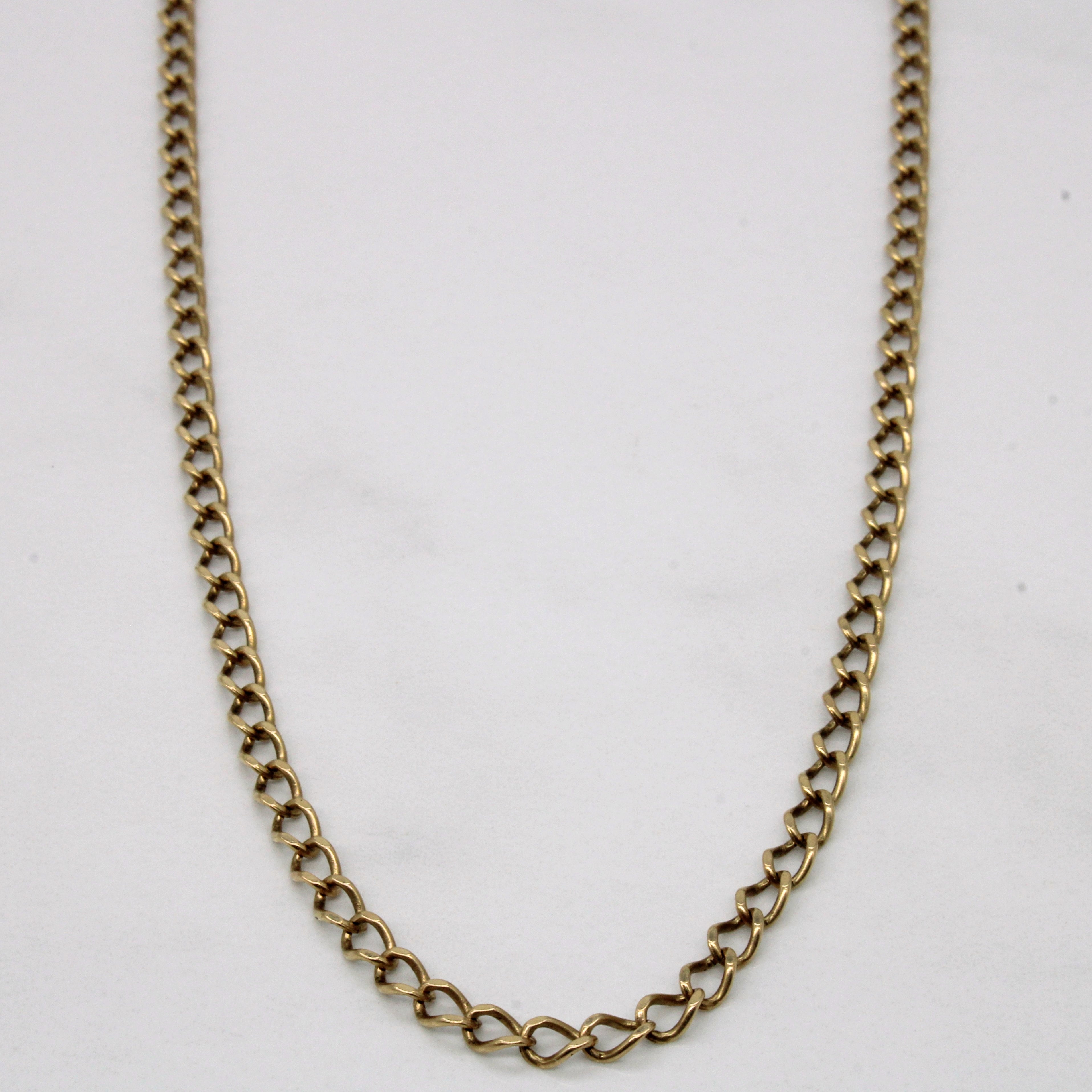 10k Yellow Gold Oval Link Chain | 22" |