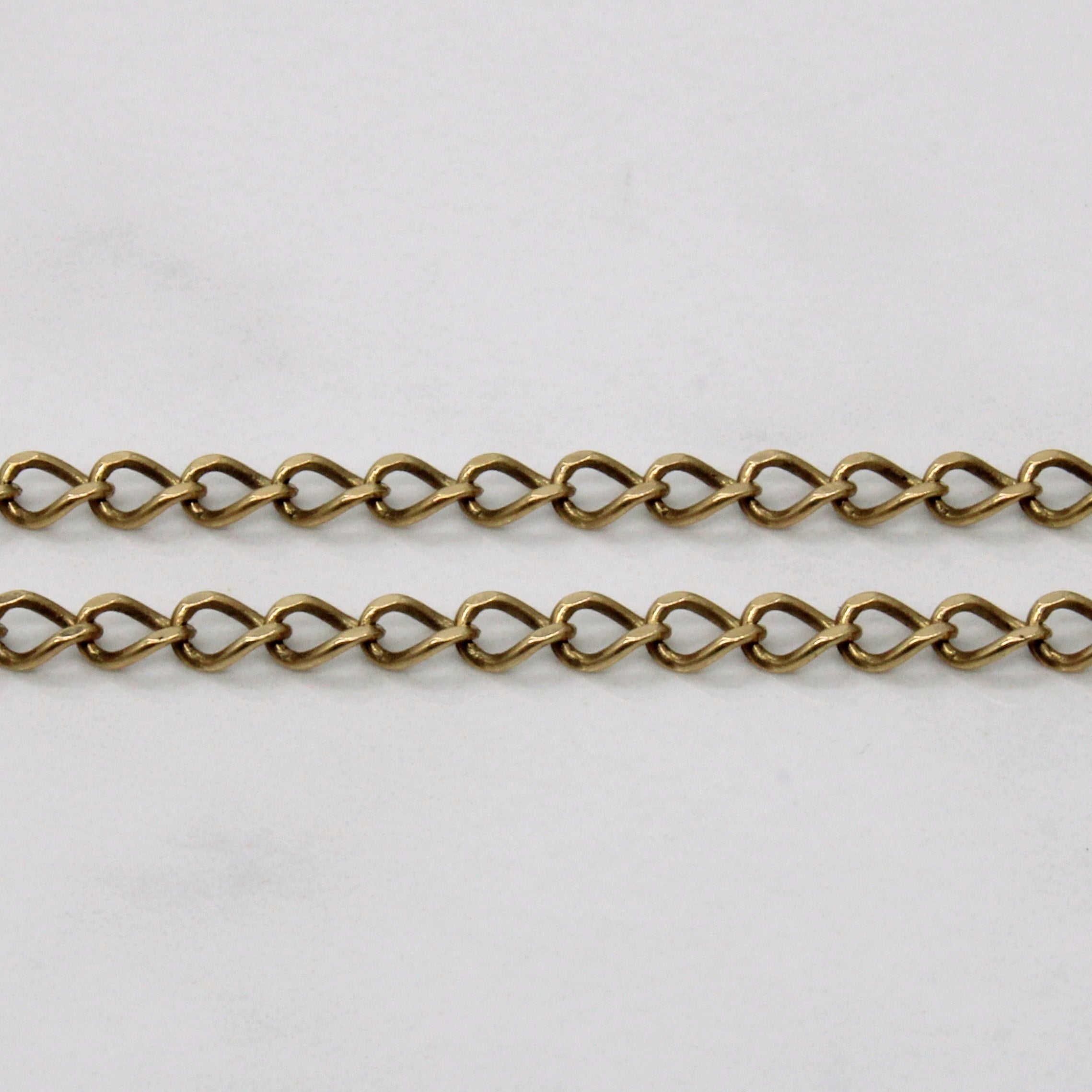 10k Yellow Gold Oval Link Chain | 22" |