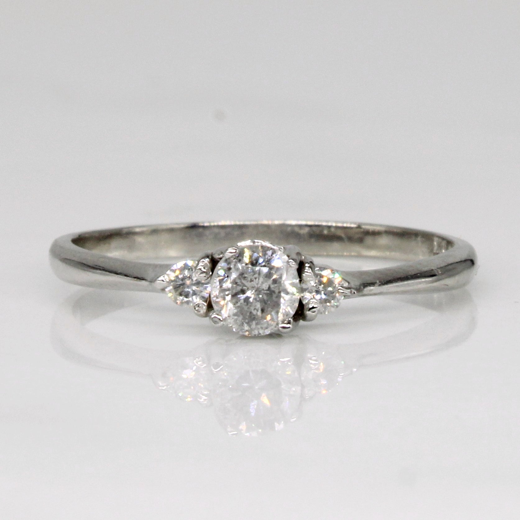 Bague de fiançailles en diamant | 0,28 ct | Taille 5,75 |