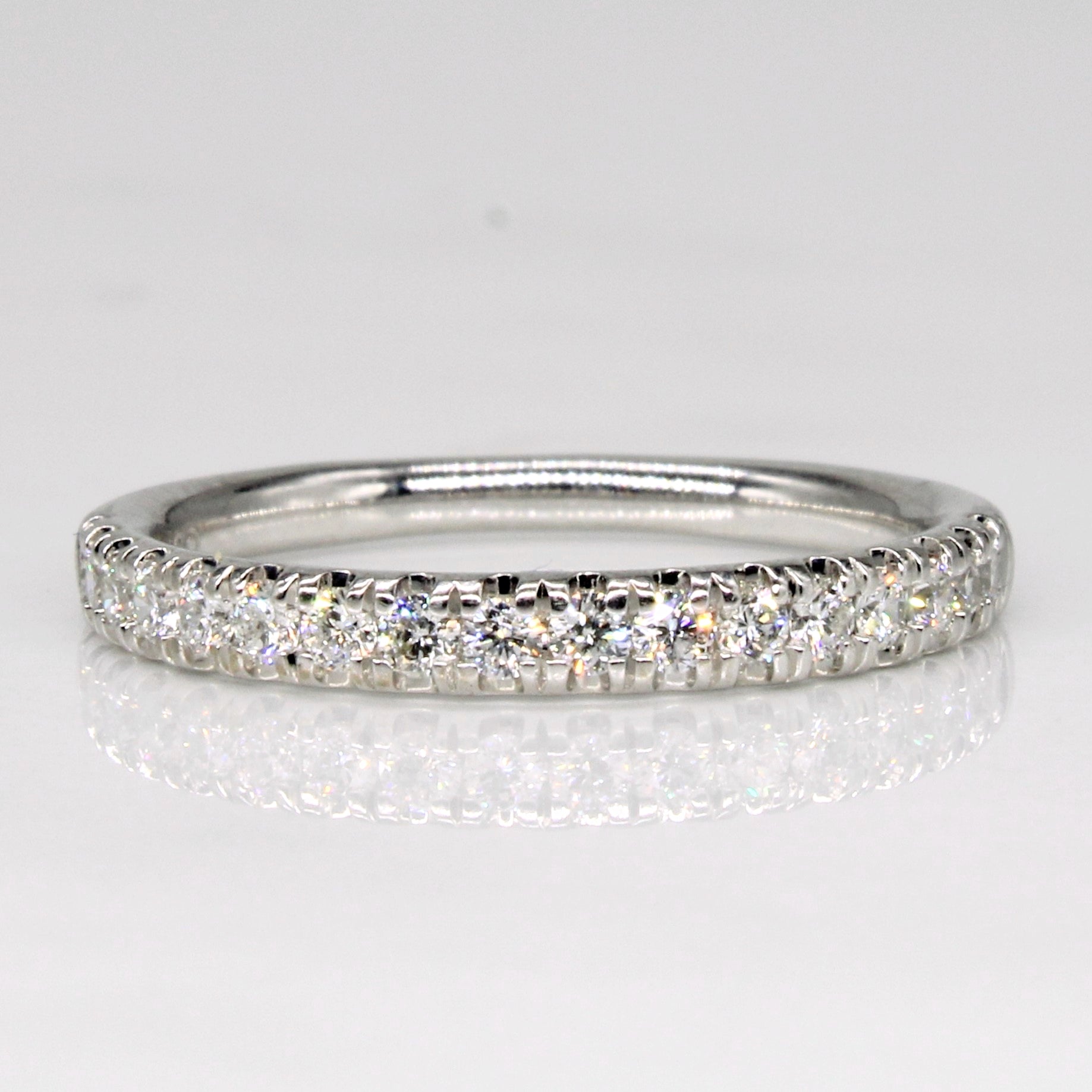 Bague demi-éternité en diamants | 0,34 ct | Taille 6,75 |