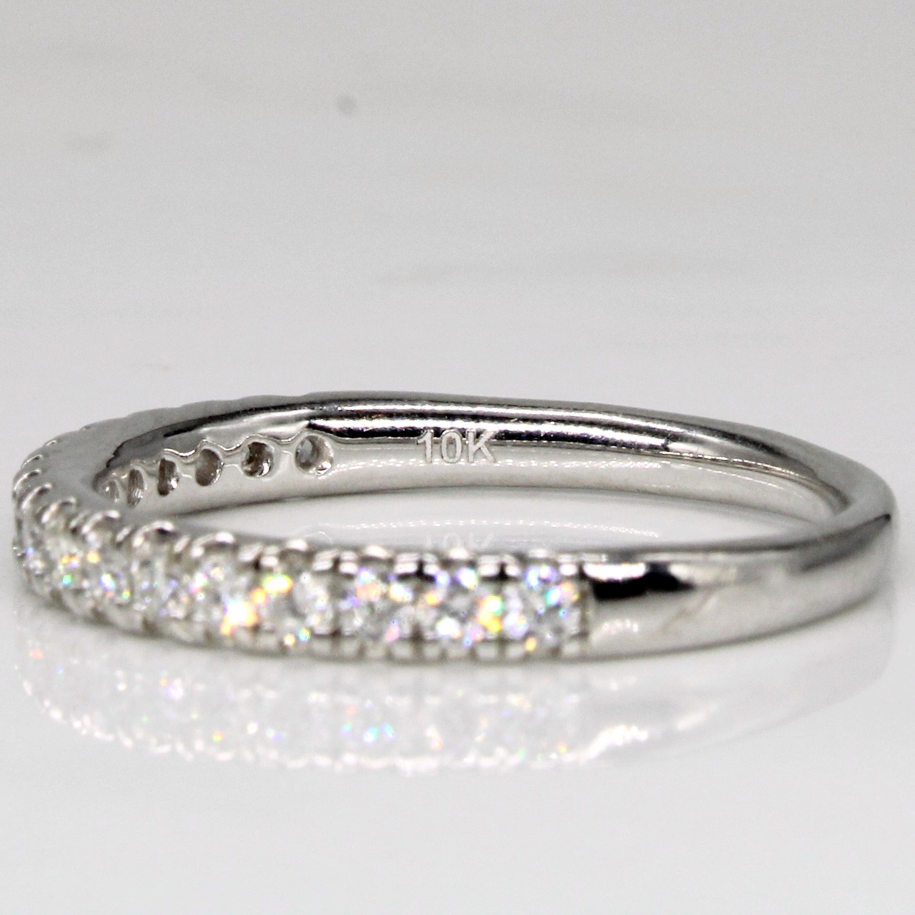 Bague demi-éternité en diamants | 0,34 ct | Taille 6,75 |