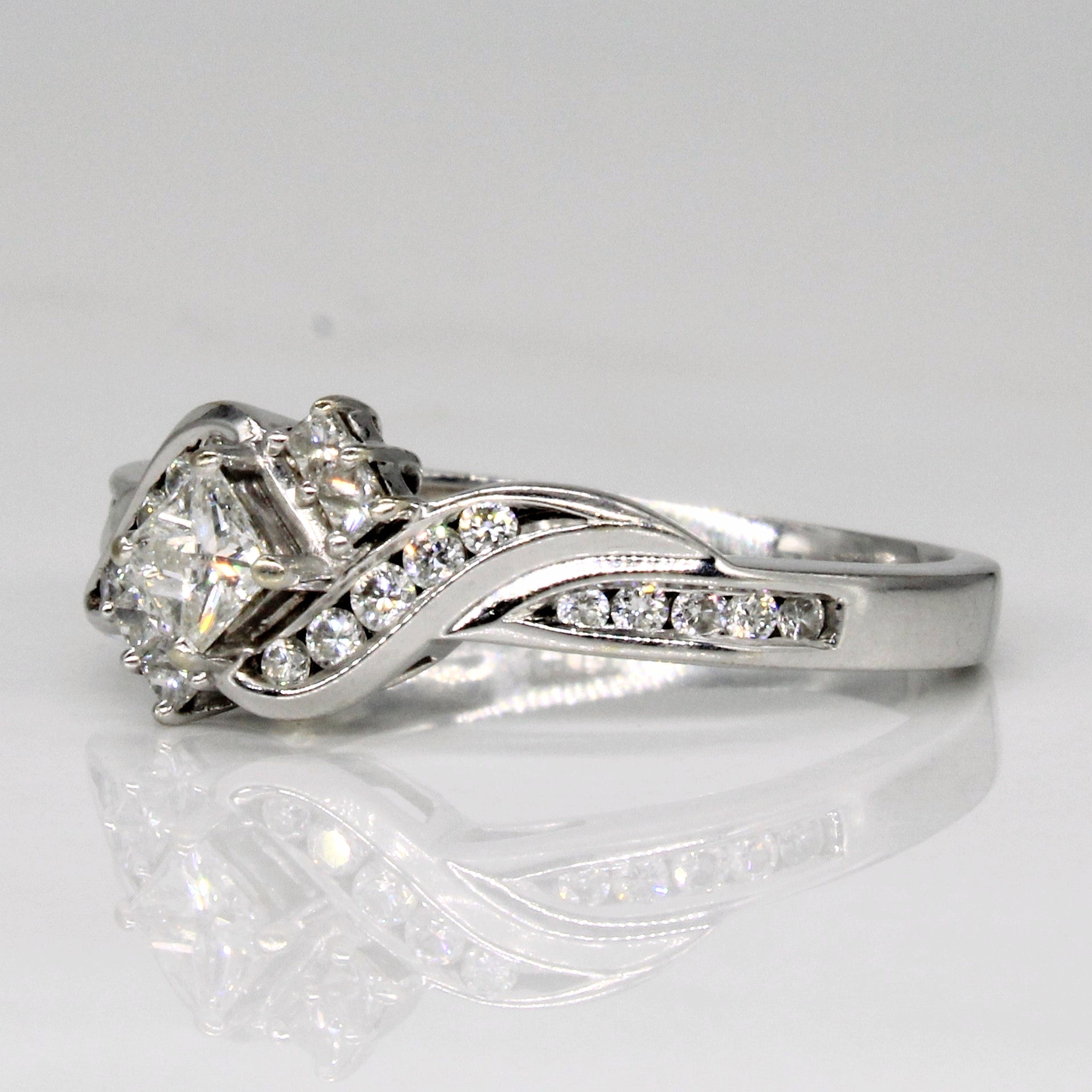 Diamond Waterfall Ring | 0.48ctw | SZ 7.25 |