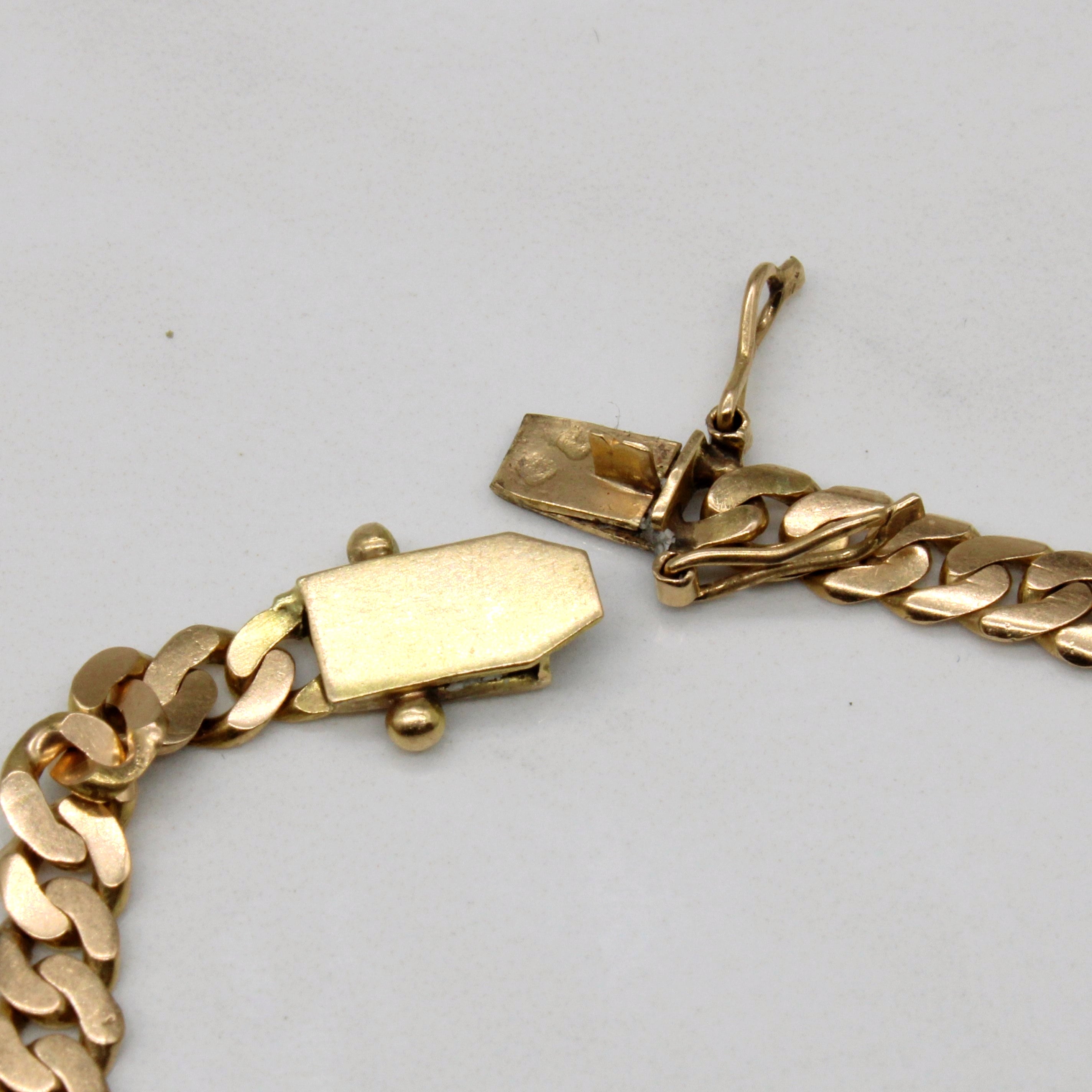 18k Yellow Gold Cuban Link Bracelet | 8" |