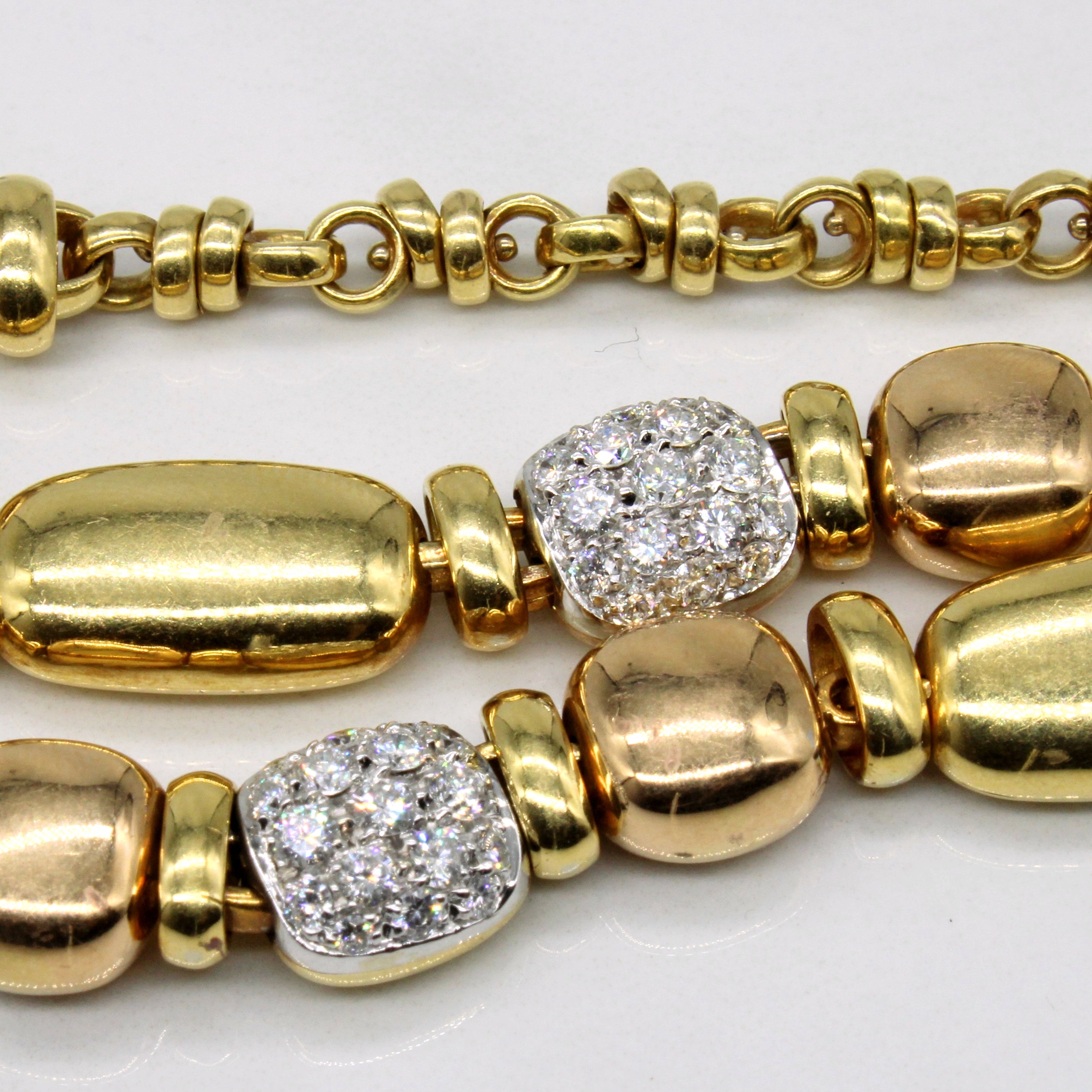 Diamond & Ruby Tiered Necklace | 2.00ctw, 0.08ct | 16" |