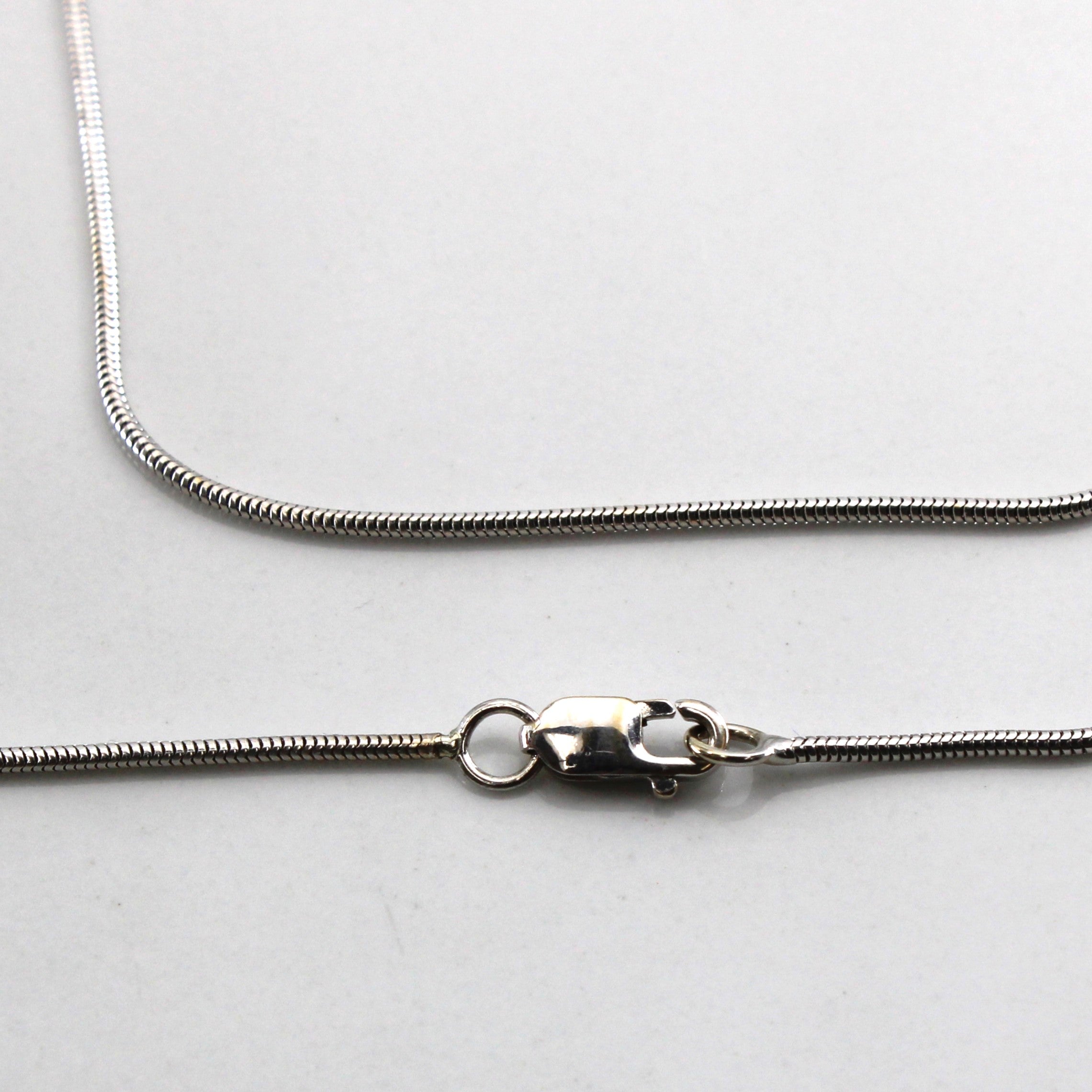 18k White Gold Omega Chain | 18"|
