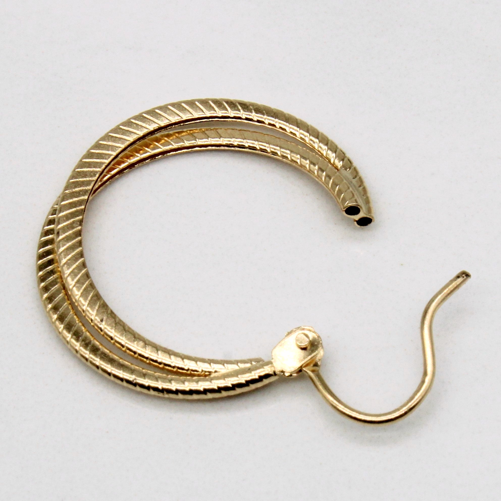14k Yellow Gold Hoop Earrings