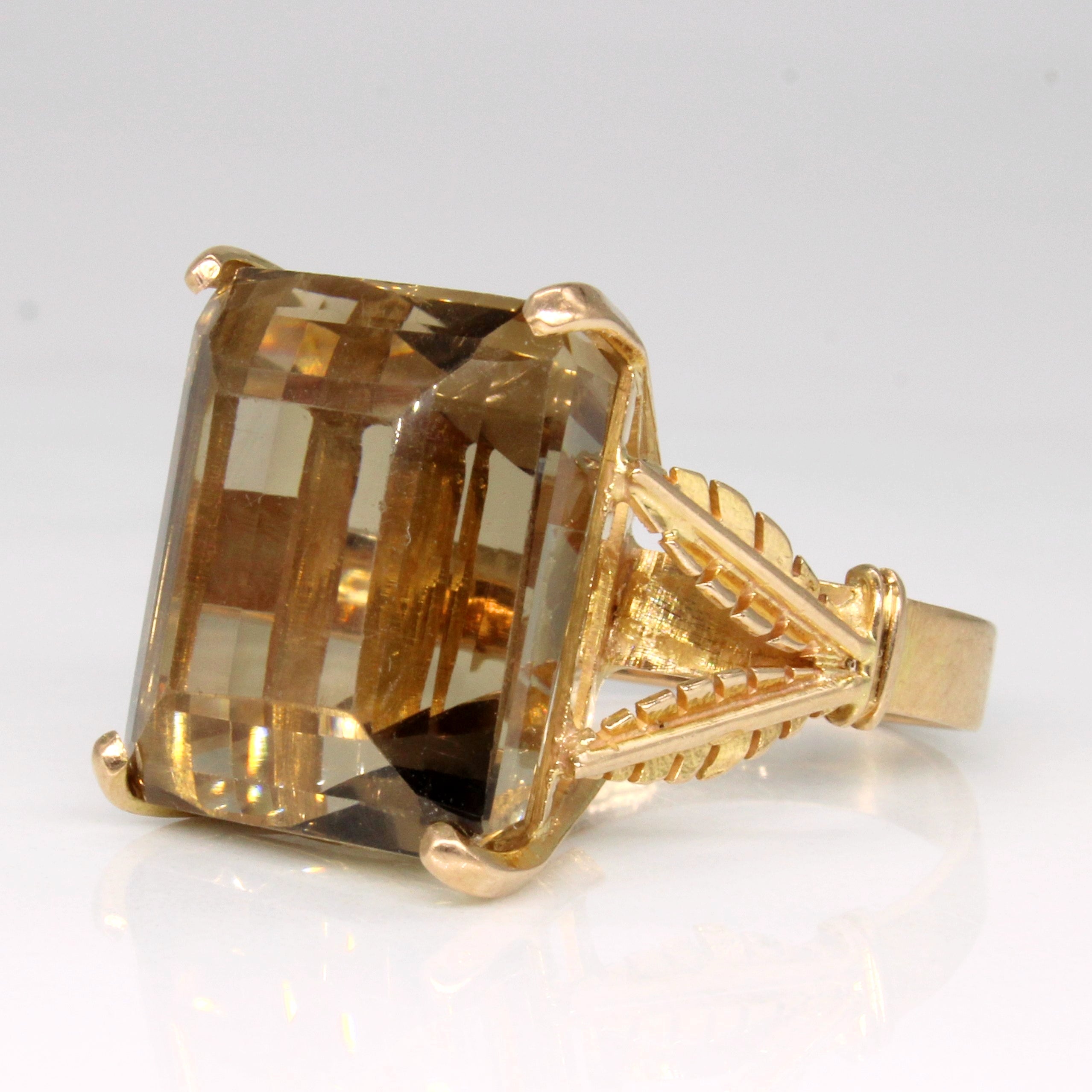 Smoky Quartz Cocktail Ring | 19.10ct | SZ 6.5 |