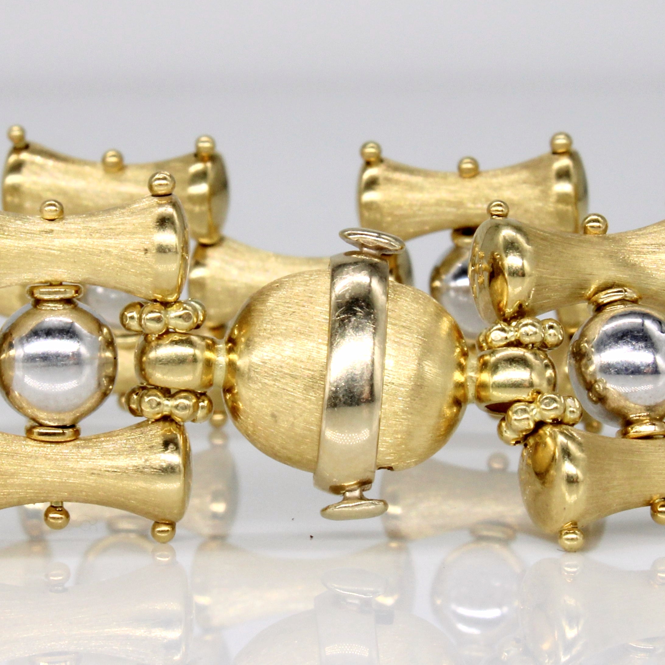 18k Two Tone Gold Bracelet | 7.5" |