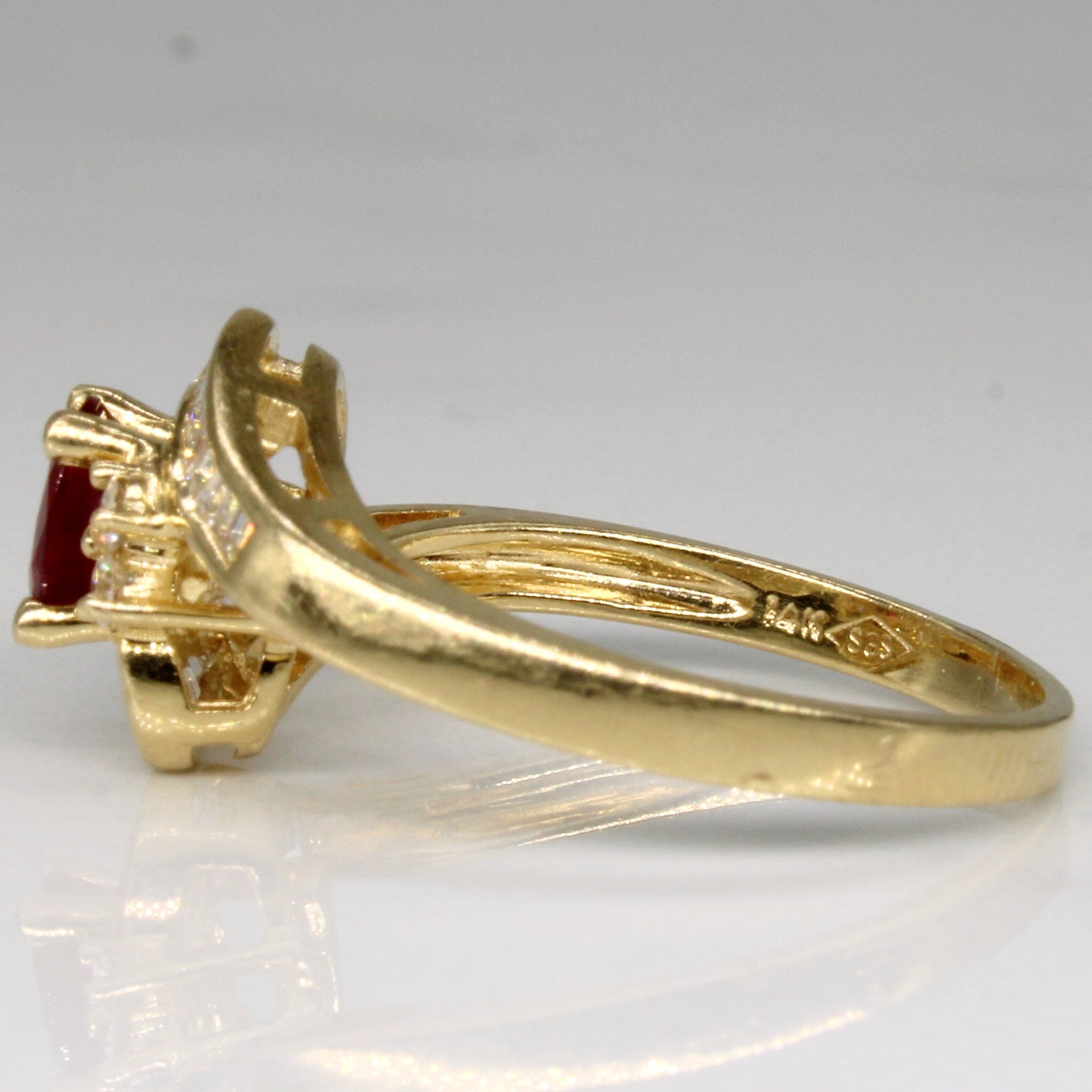 Ruby & Diamond Cocktail Ring | 0.35ct, 0.26ctw | SZ 6.5 |