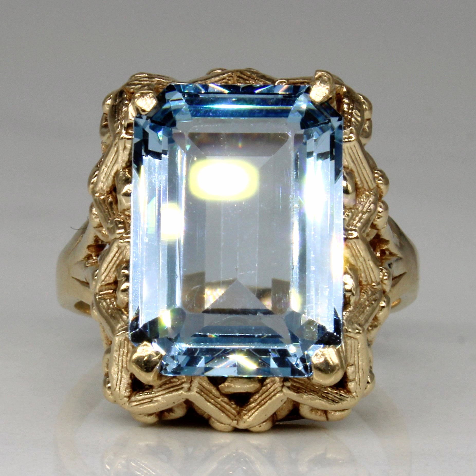 Synthetic Spinel Cocktail Ring | 7.20ct | SZ 6.75 |