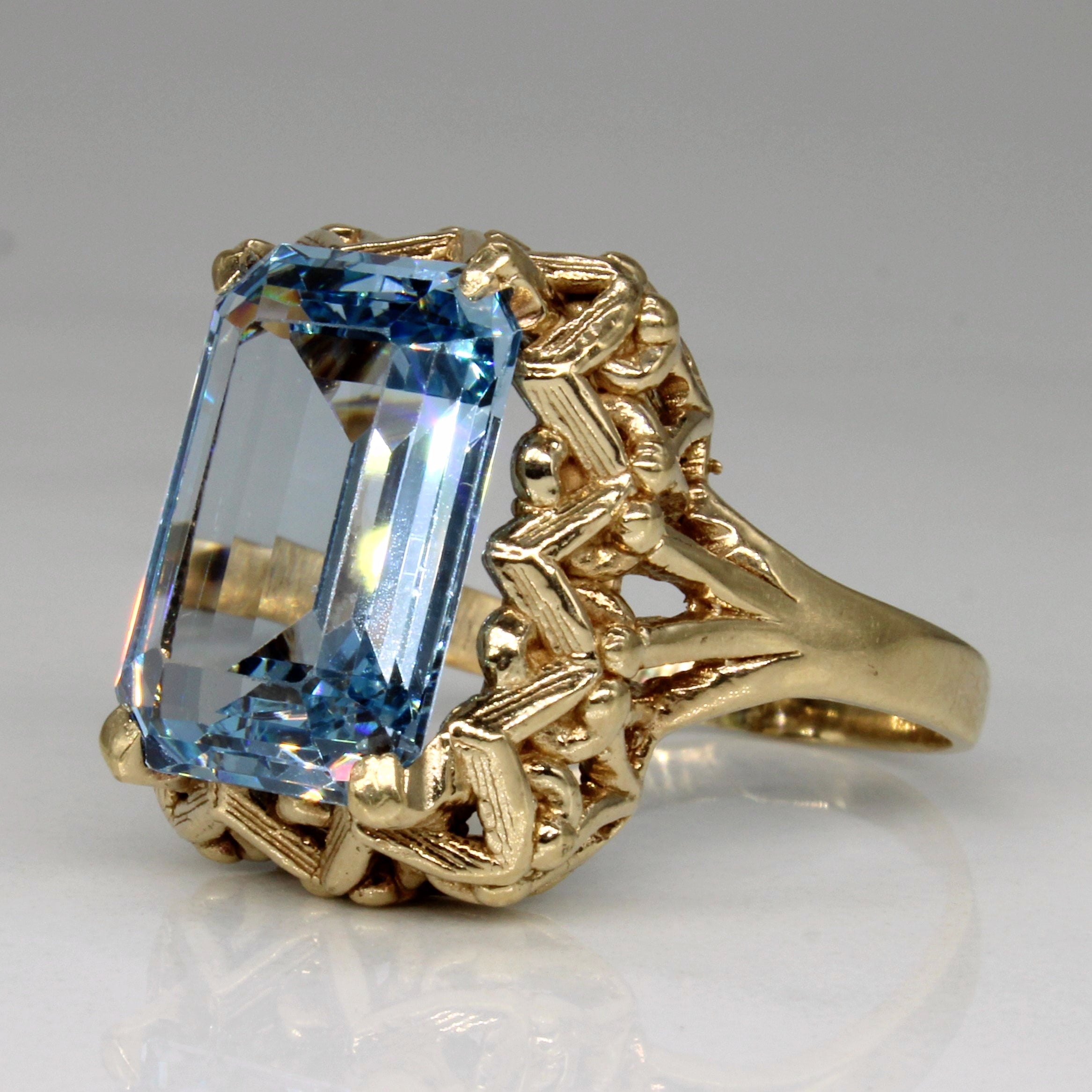 Synthetic Spinel Cocktail Ring | 7.20ct | SZ 6.75 |
