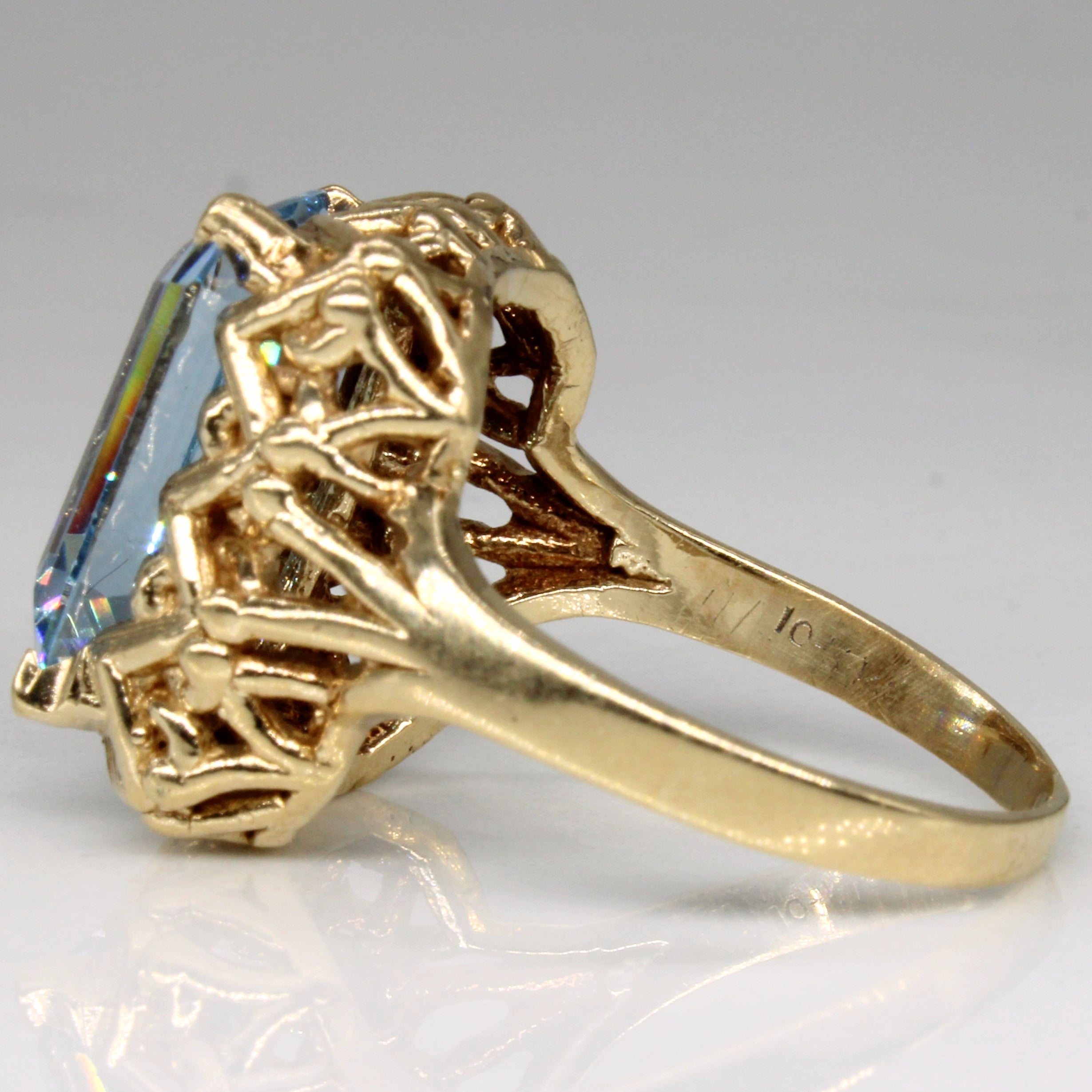 Synthetic Spinel Cocktail Ring | 7.20ct | SZ 6.75 |