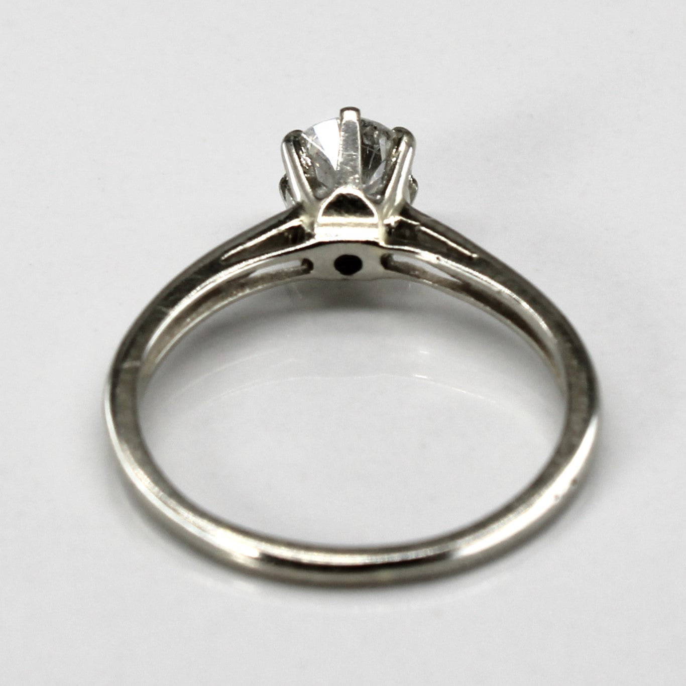 Six Prong Solitaire Diamond Ring | 0.58ct I1 F | SZ 7 |