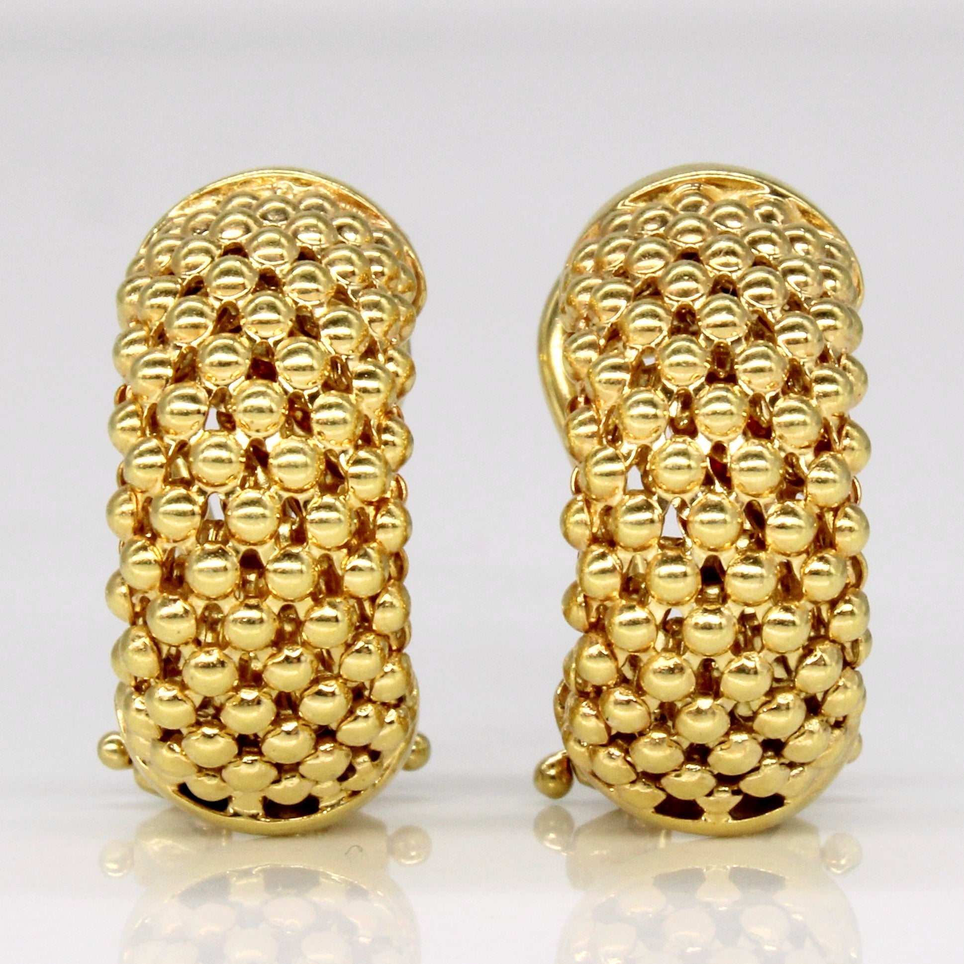 Boucles d'oreilles en or jaune 18 carats