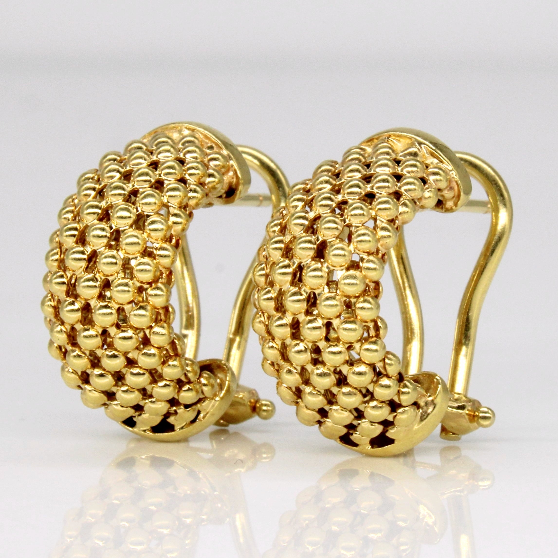 Boucles d'oreilles en or jaune 18 carats