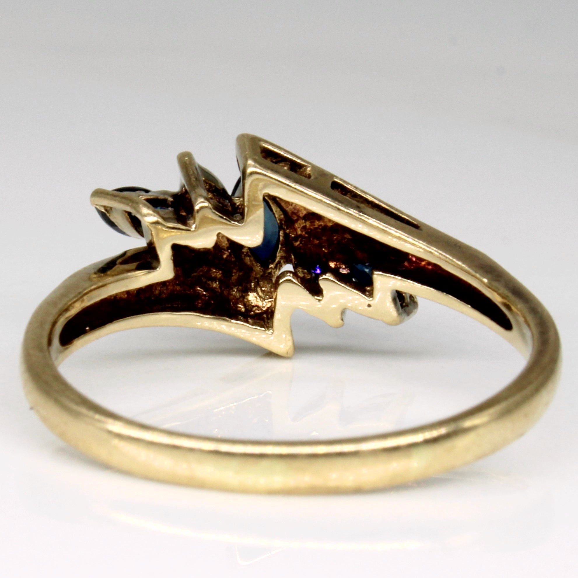 Sapphire & Diamond Waterfall Ring | 0.32ctw, 0.01ctw | SZ 9 |