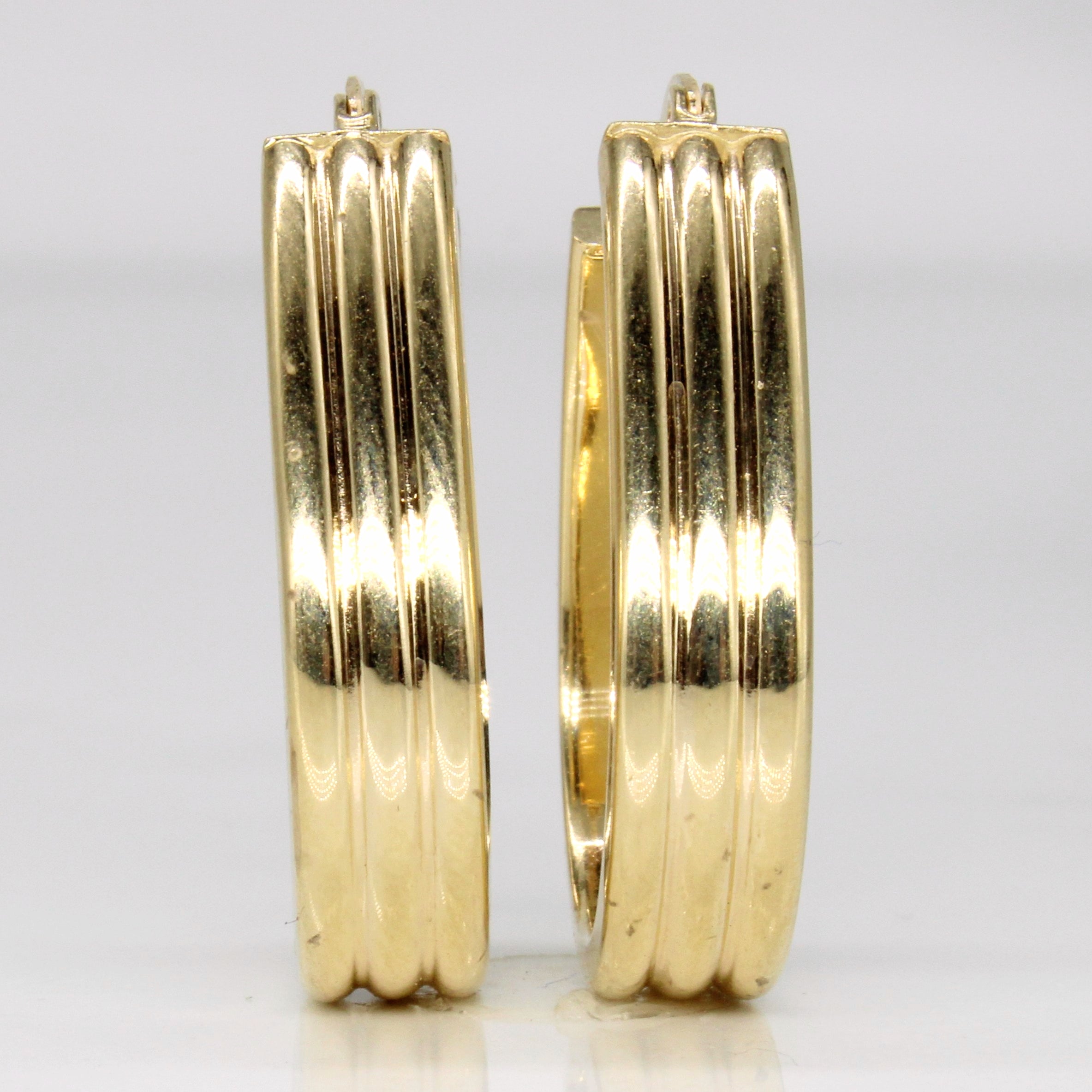 14k Yellow Gold Hoop Earrings