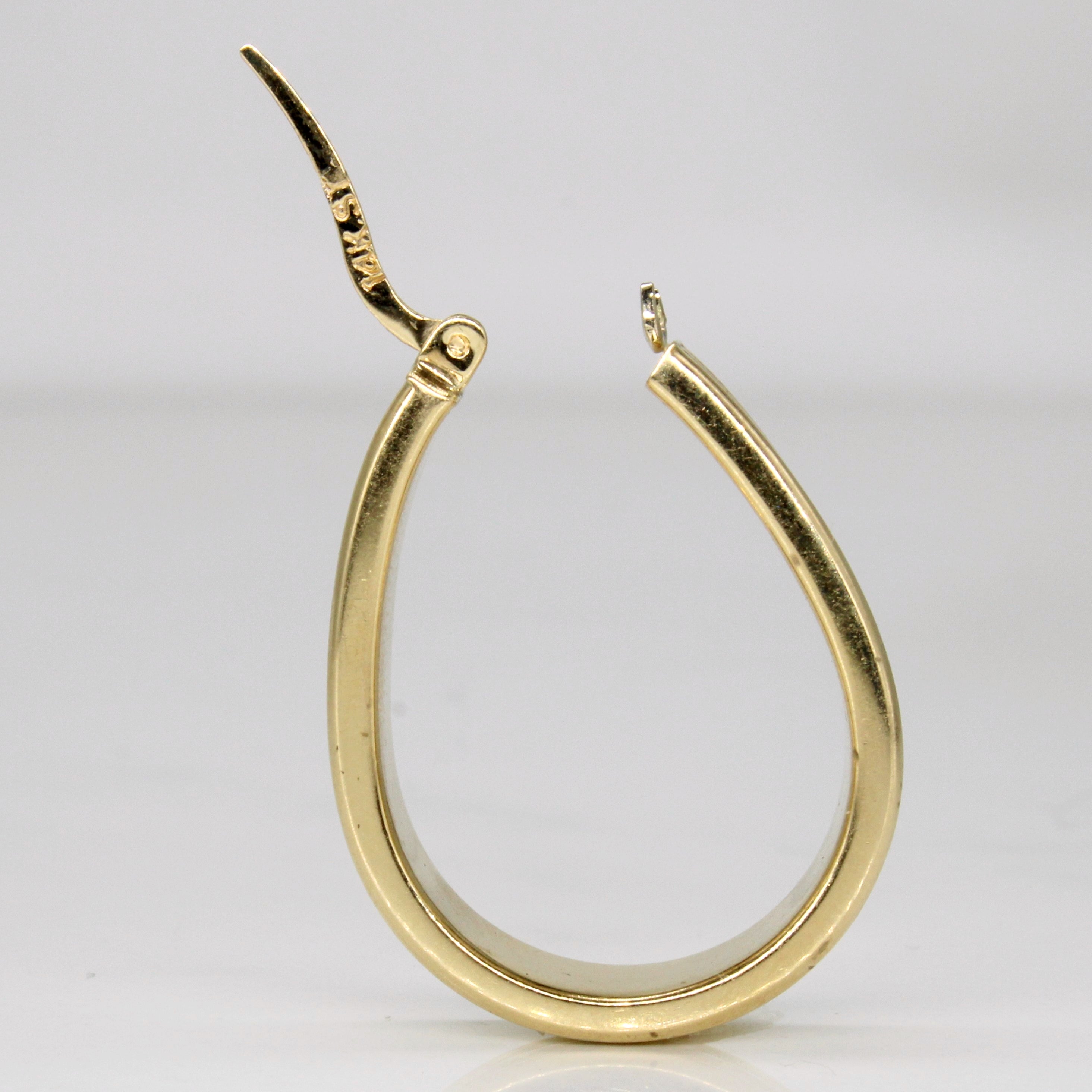 14k Yellow Gold Hoop Earrings