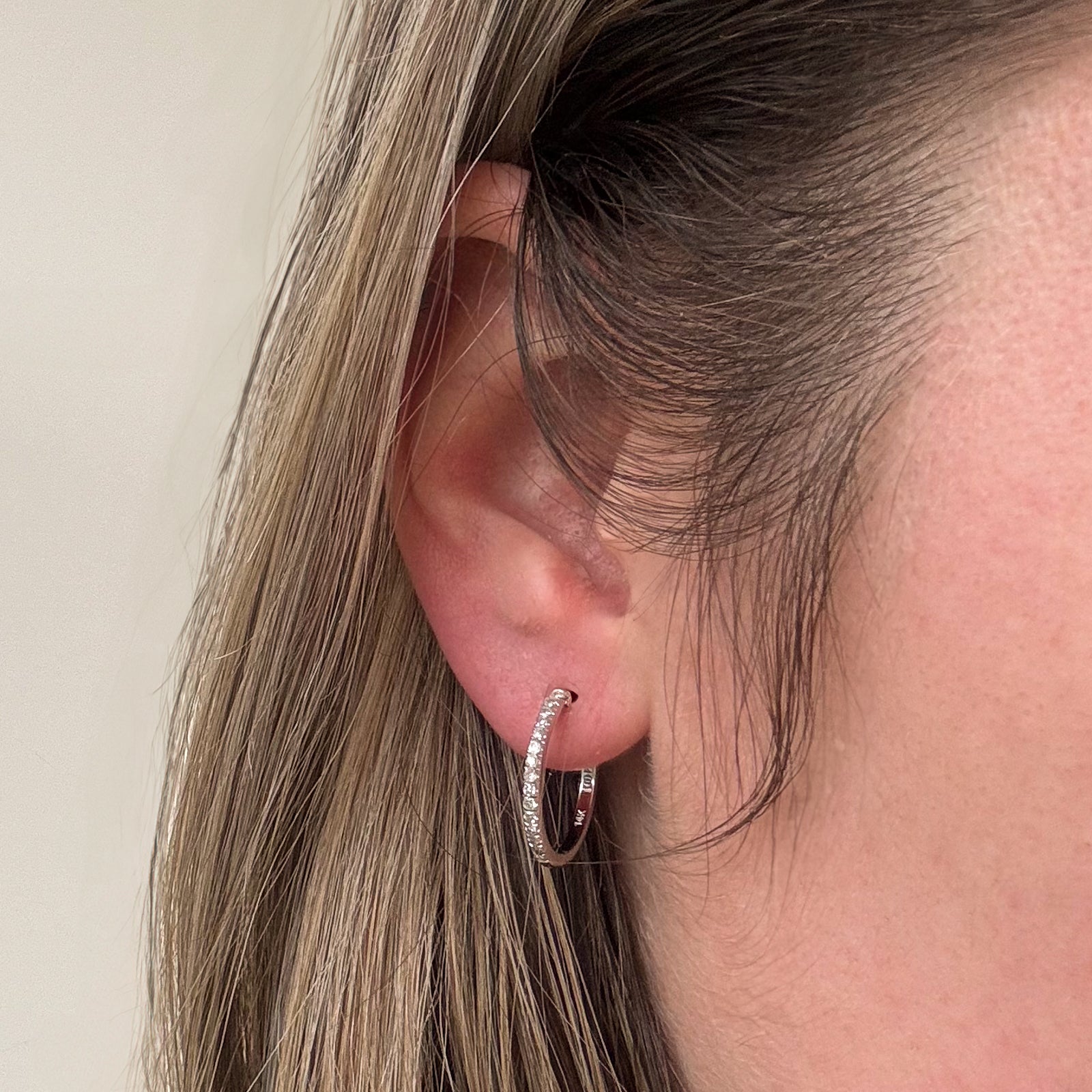 '100 Ways' Diamond Hoop Earrings 18mm | 0.25ctw |