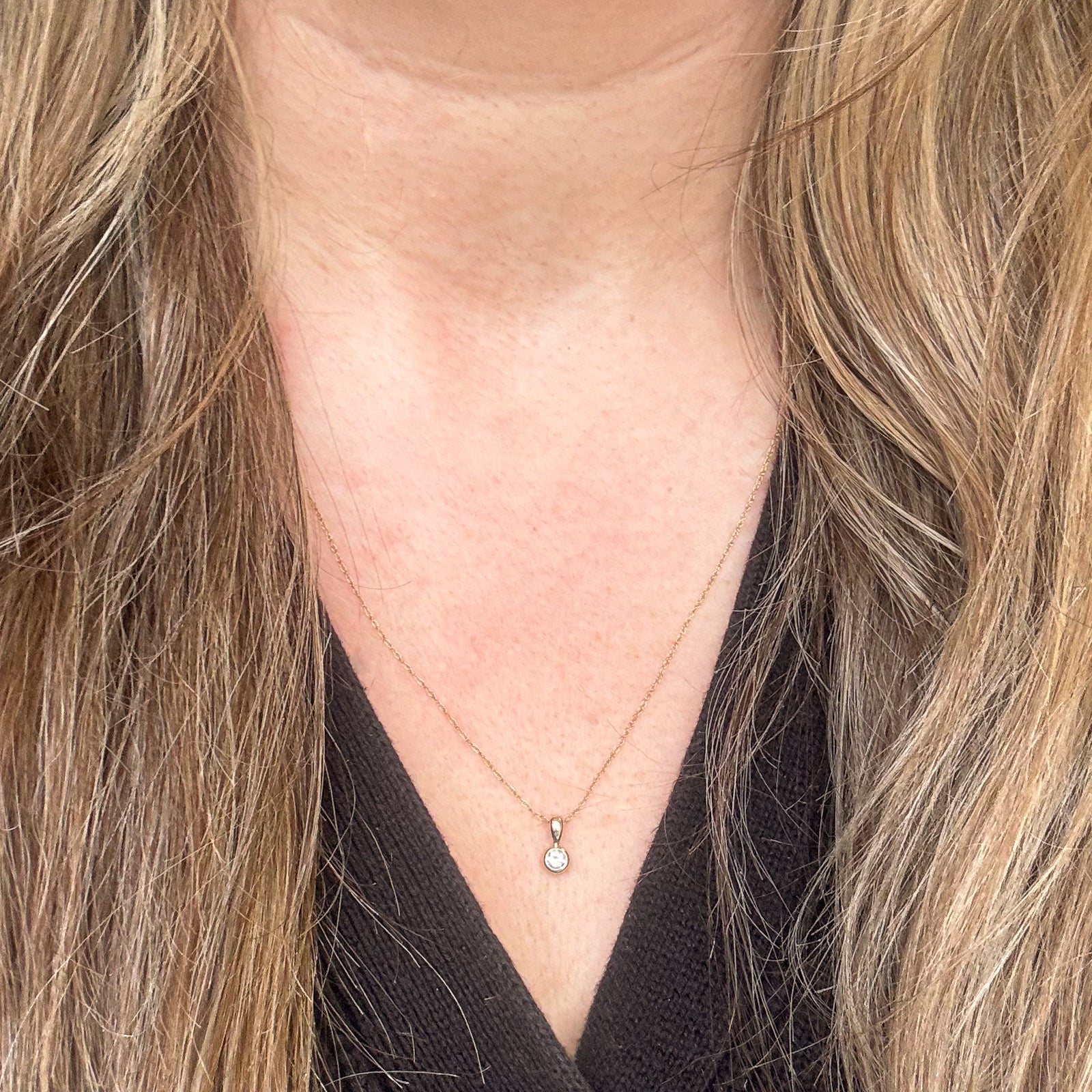 Pendentif et collier en diamant « 100 façons » | 0,10 ct | 45,7 cm |
