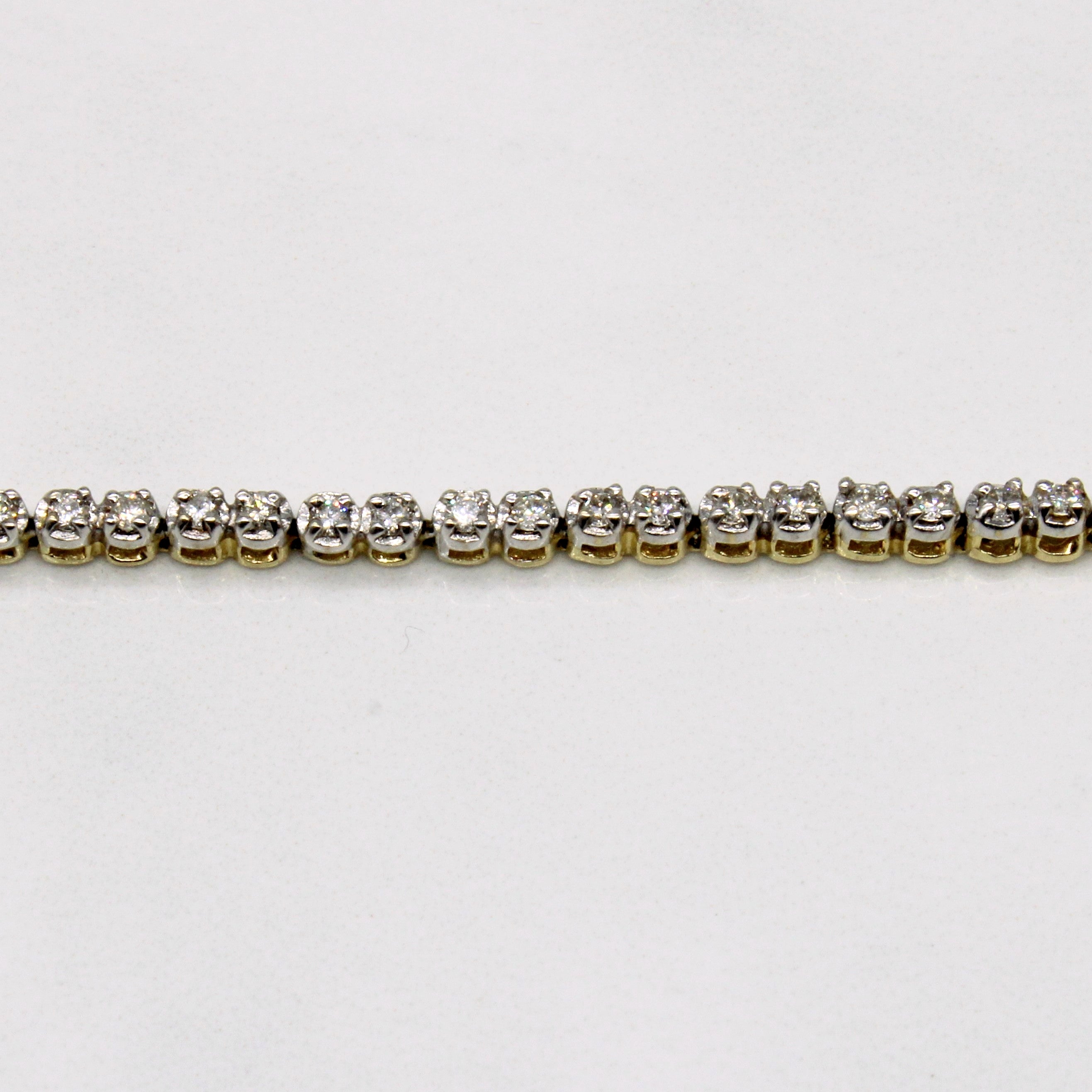 Illusion Set Diamond Tennis Bracelet | 1.00ctw | 7" |