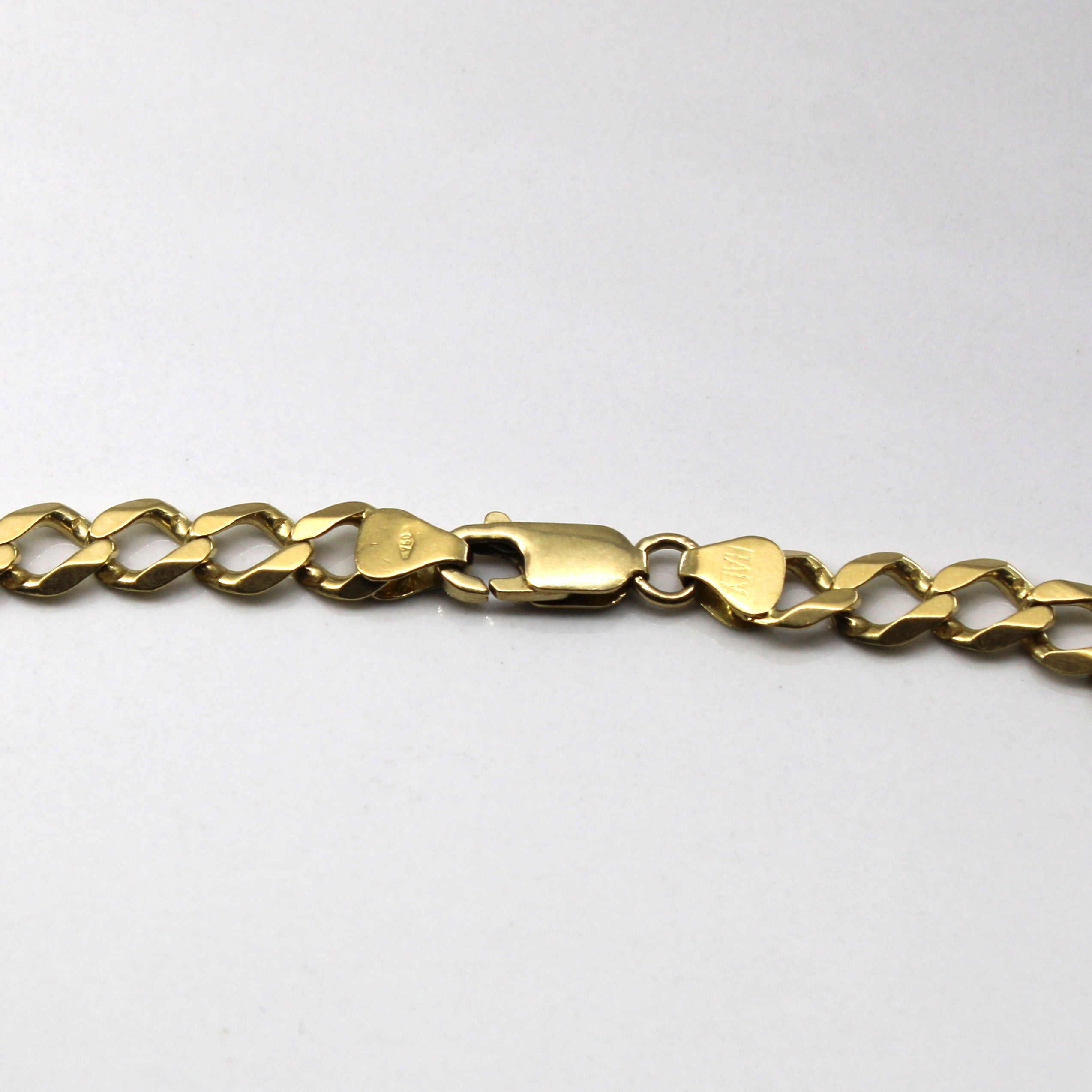 18k Yellow Gold Curb Link Chain | 22"|