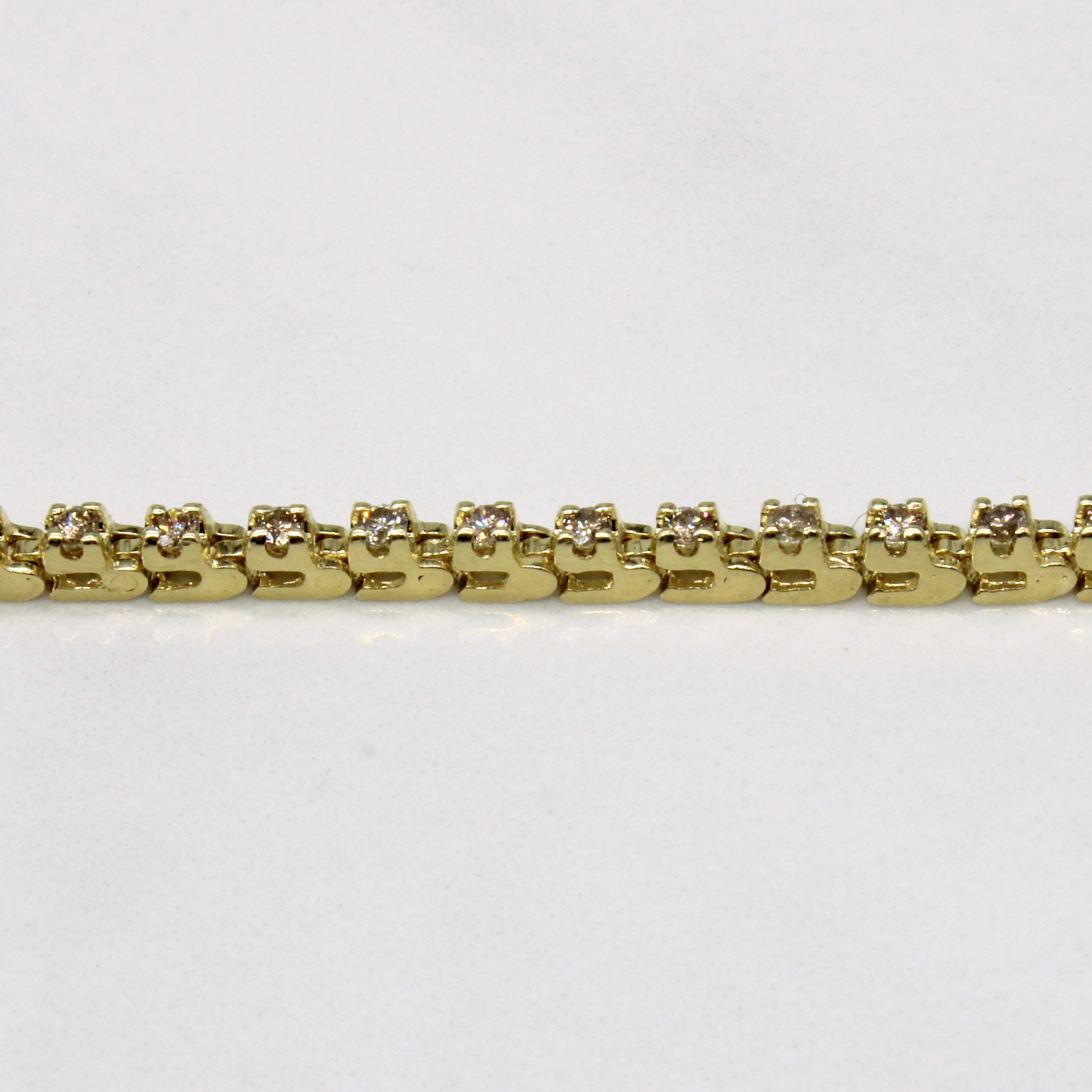 Bracelet de tennis en diamants | 1,00 ct | 17,8 cm |
