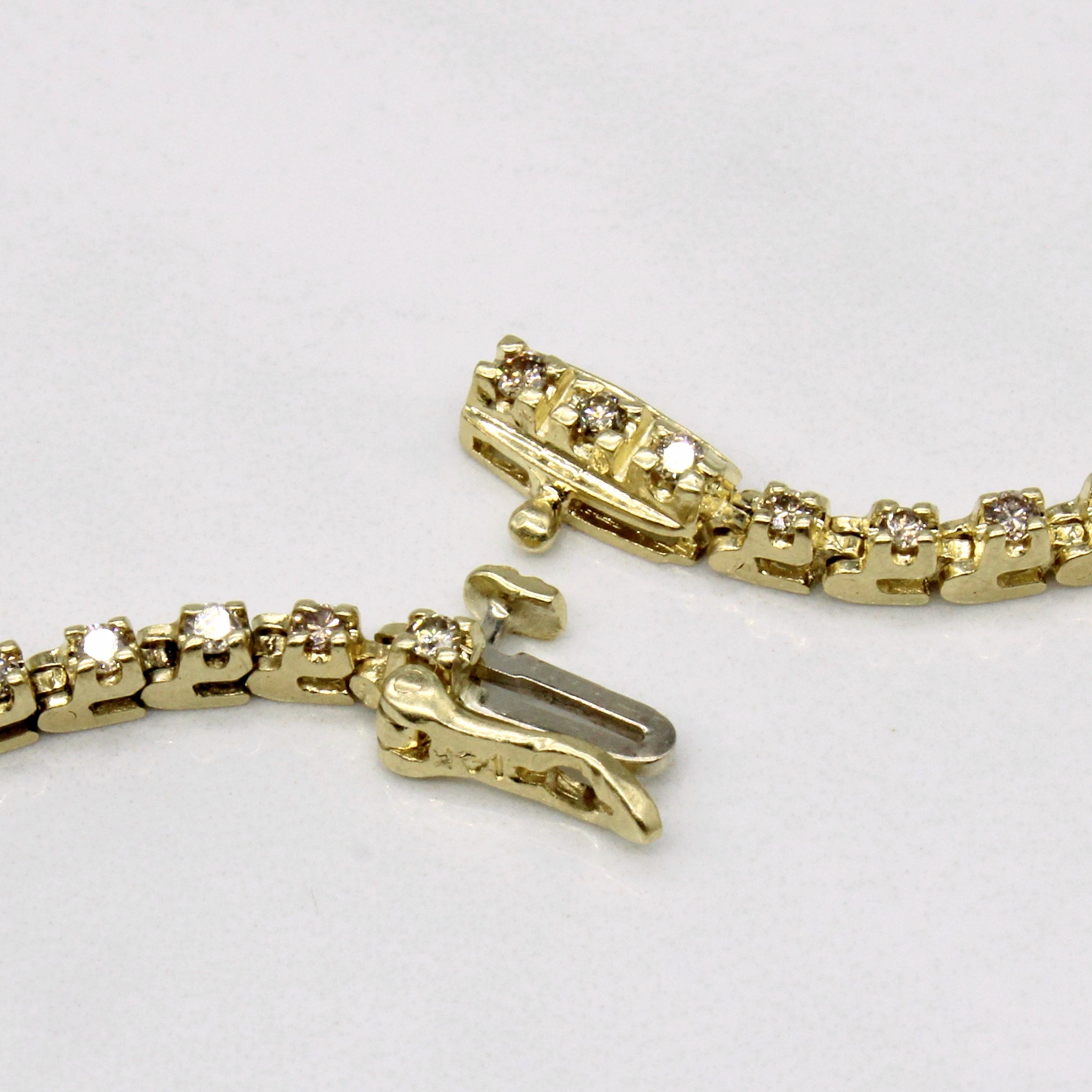 Bracelet de tennis en diamants | 1,00 ct | 17,8 cm |