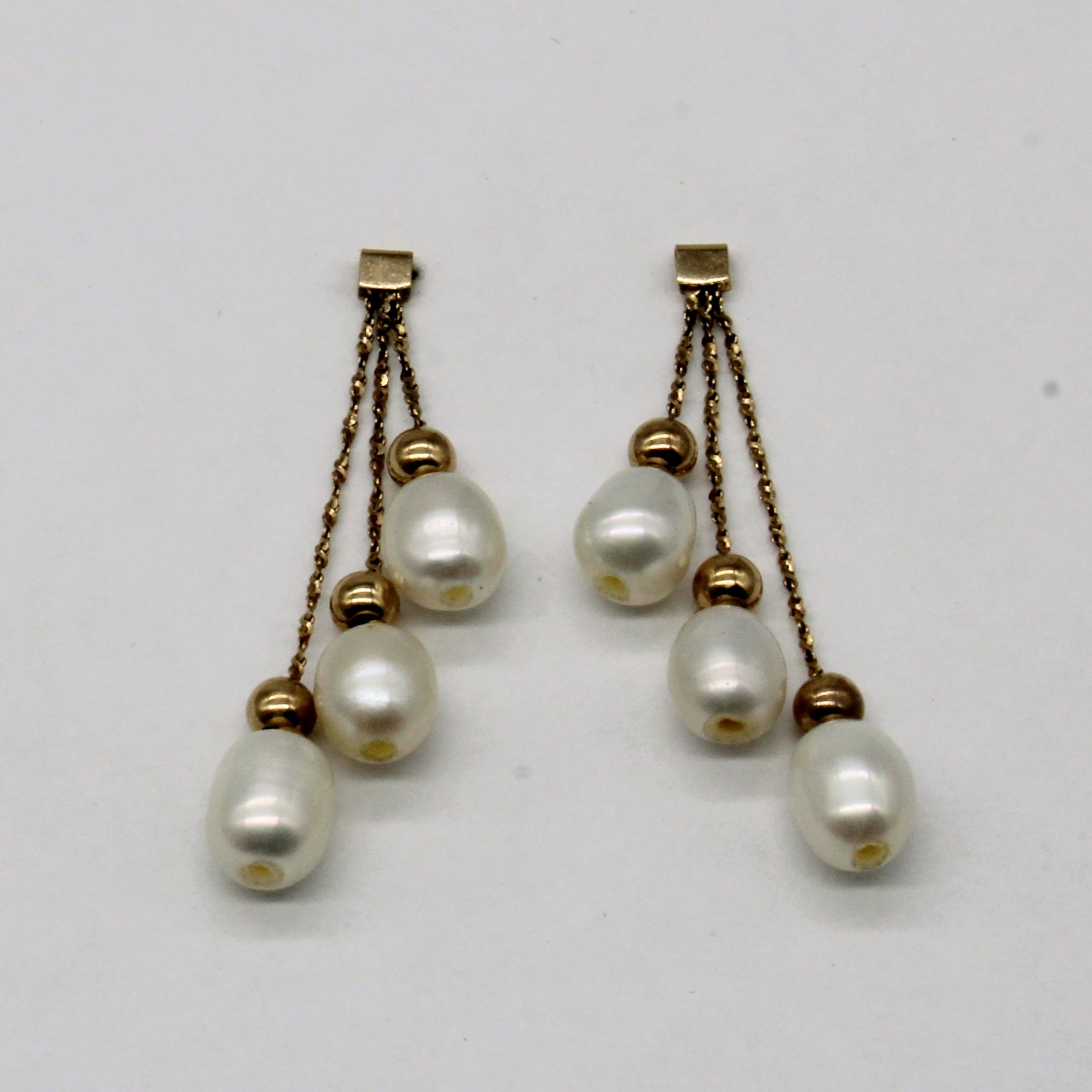 Boucles d'oreilles pendantes en perles