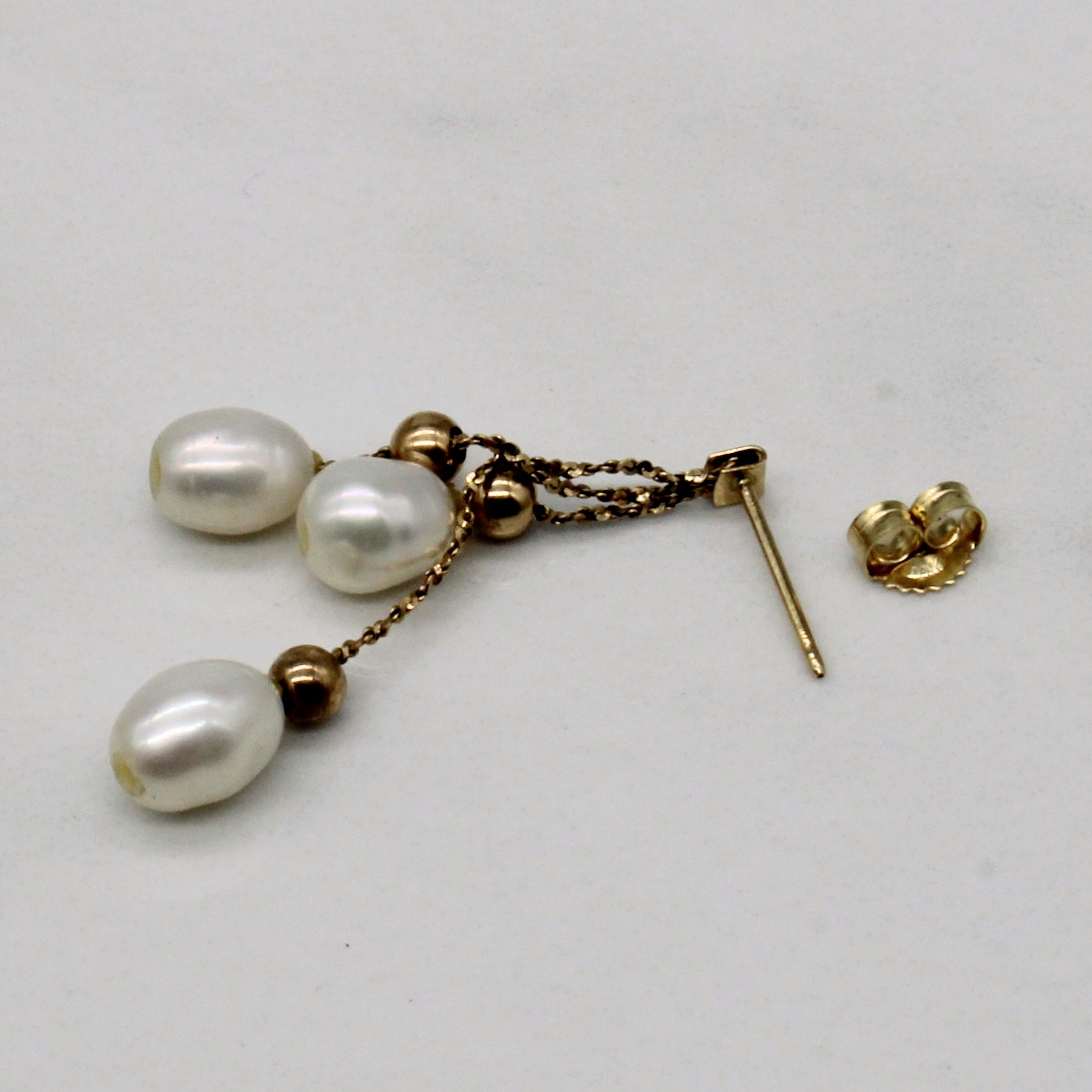 Boucles d'oreilles pendantes en perles