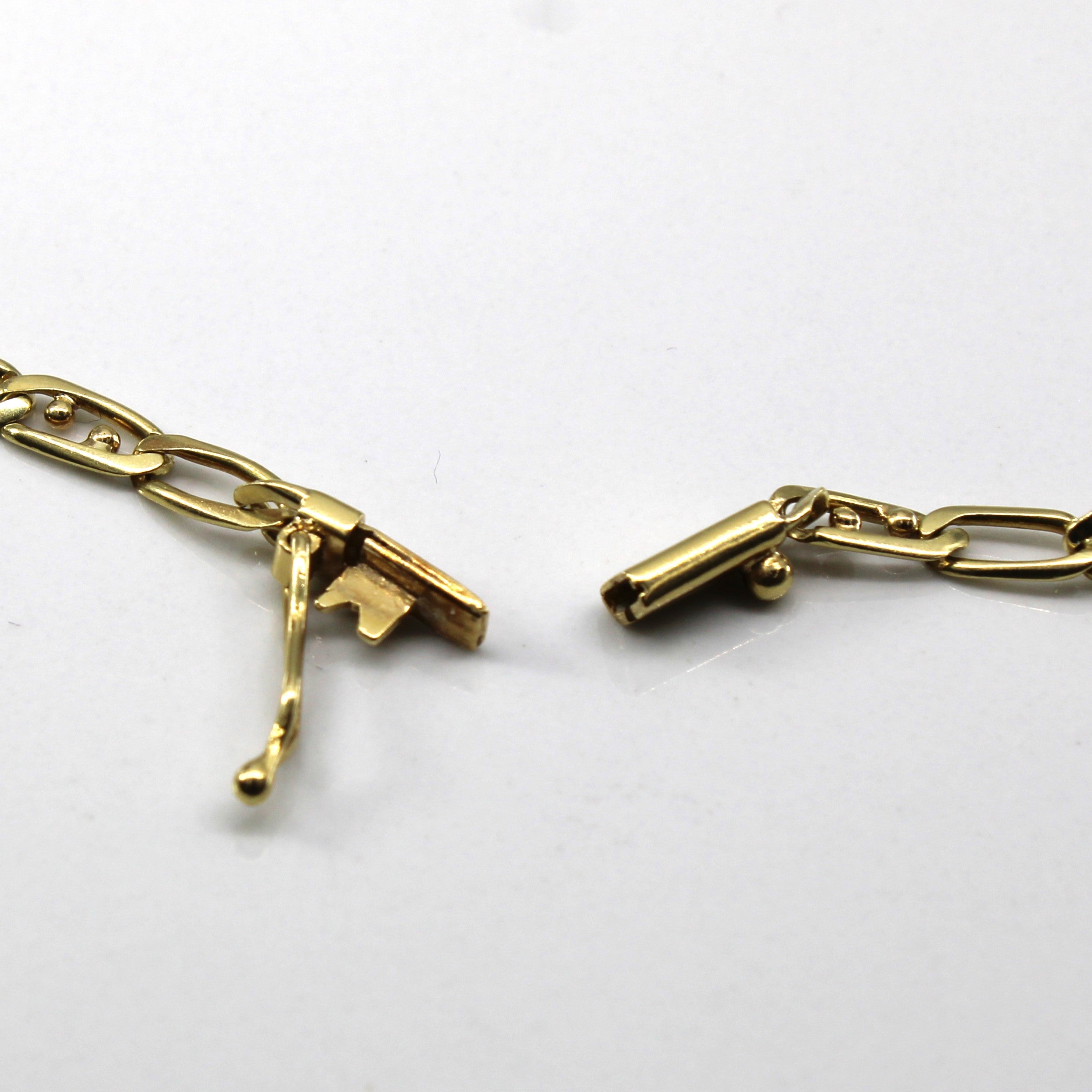 16k Yellow Gold Figaro Link Chain | 22"|