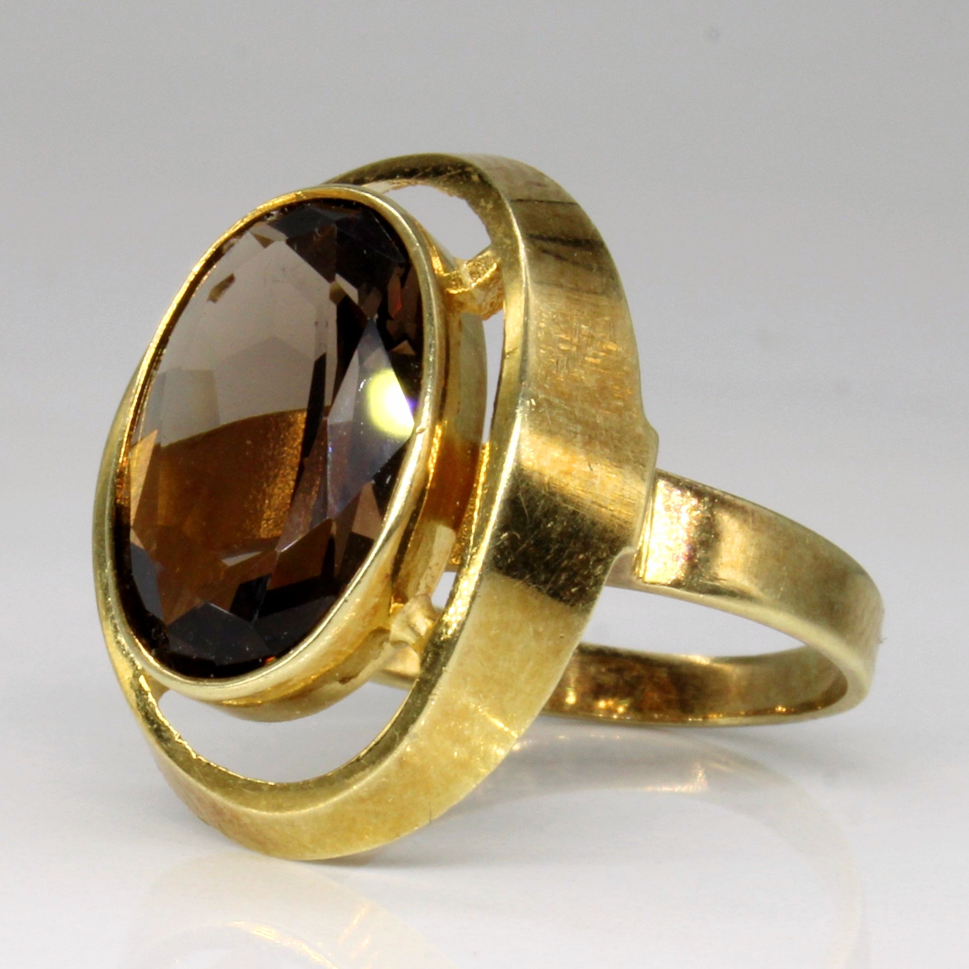 Smokey Quartz Cocktail Ring | 3.10ct | SZ 6 |