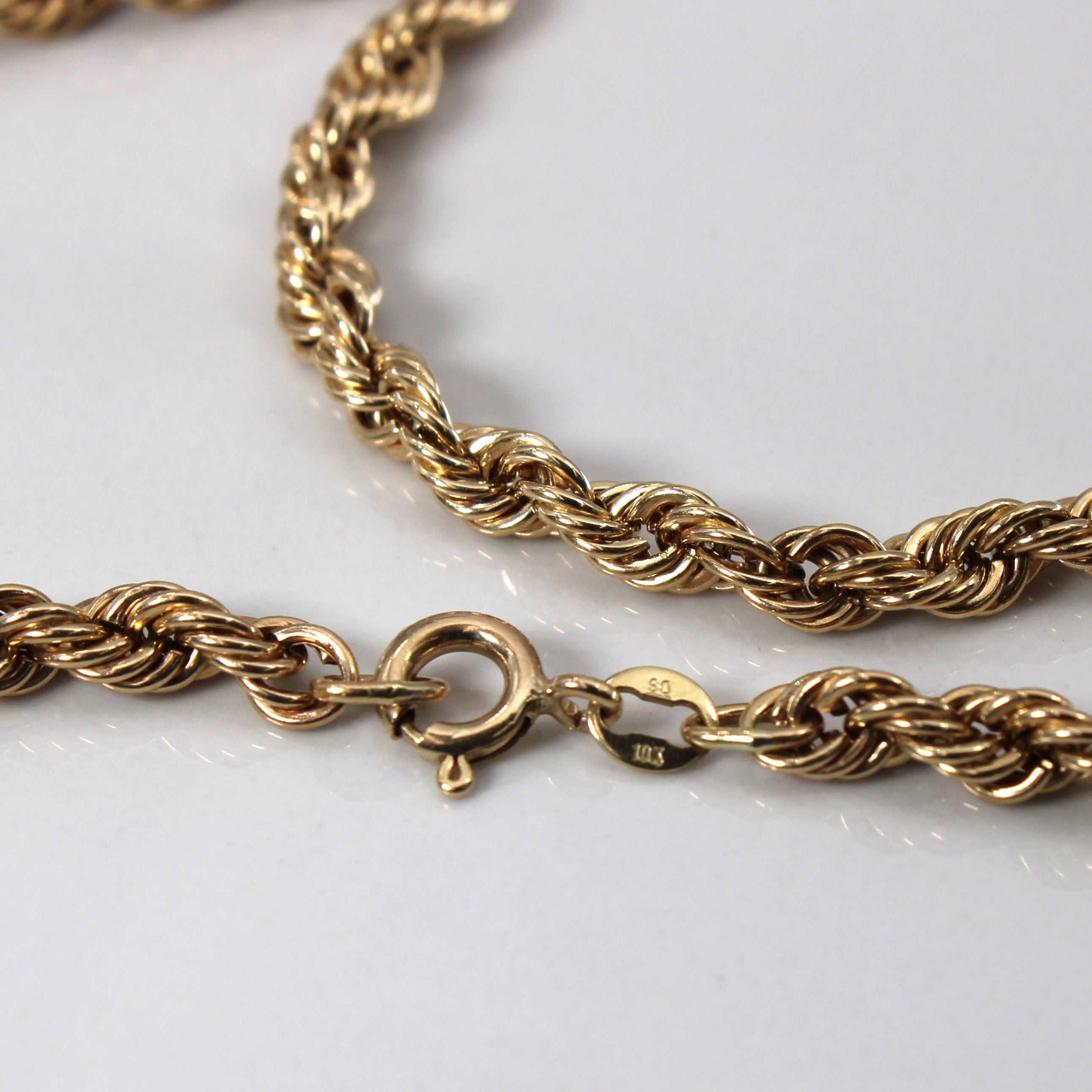 10k Yellow Gold Rope Chain | 18"|