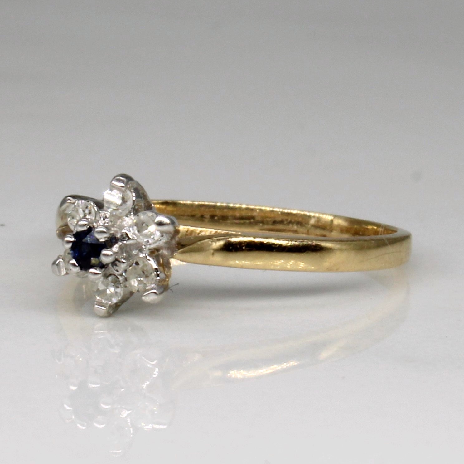 Diamond & Sapphire Ring | 0.06ctw, 0.01ct | SZ 3.5 |